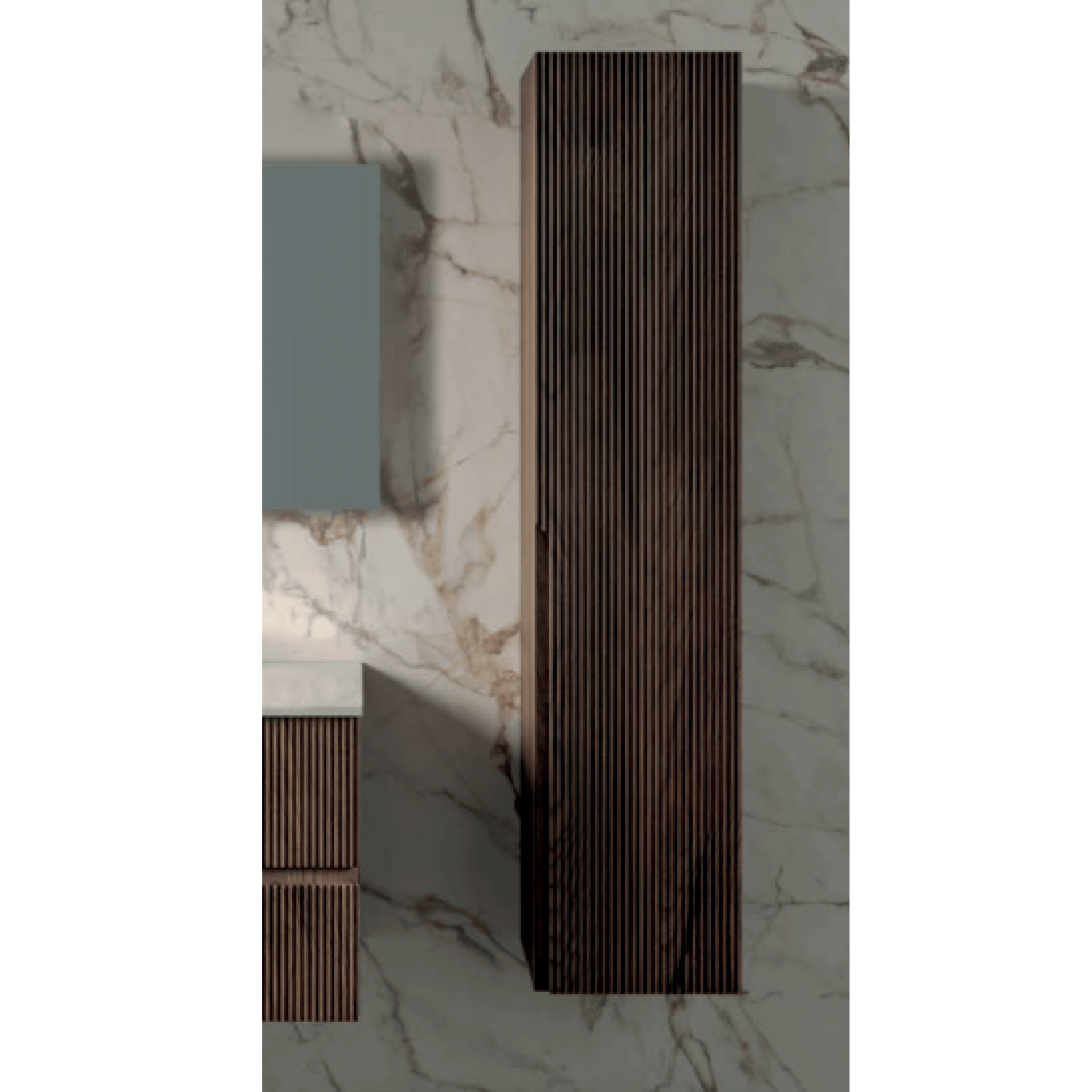 Pensile Portaoggetti Cannettato 160 Cm ItalBagno "Victor" Reversibile - Dabicasa