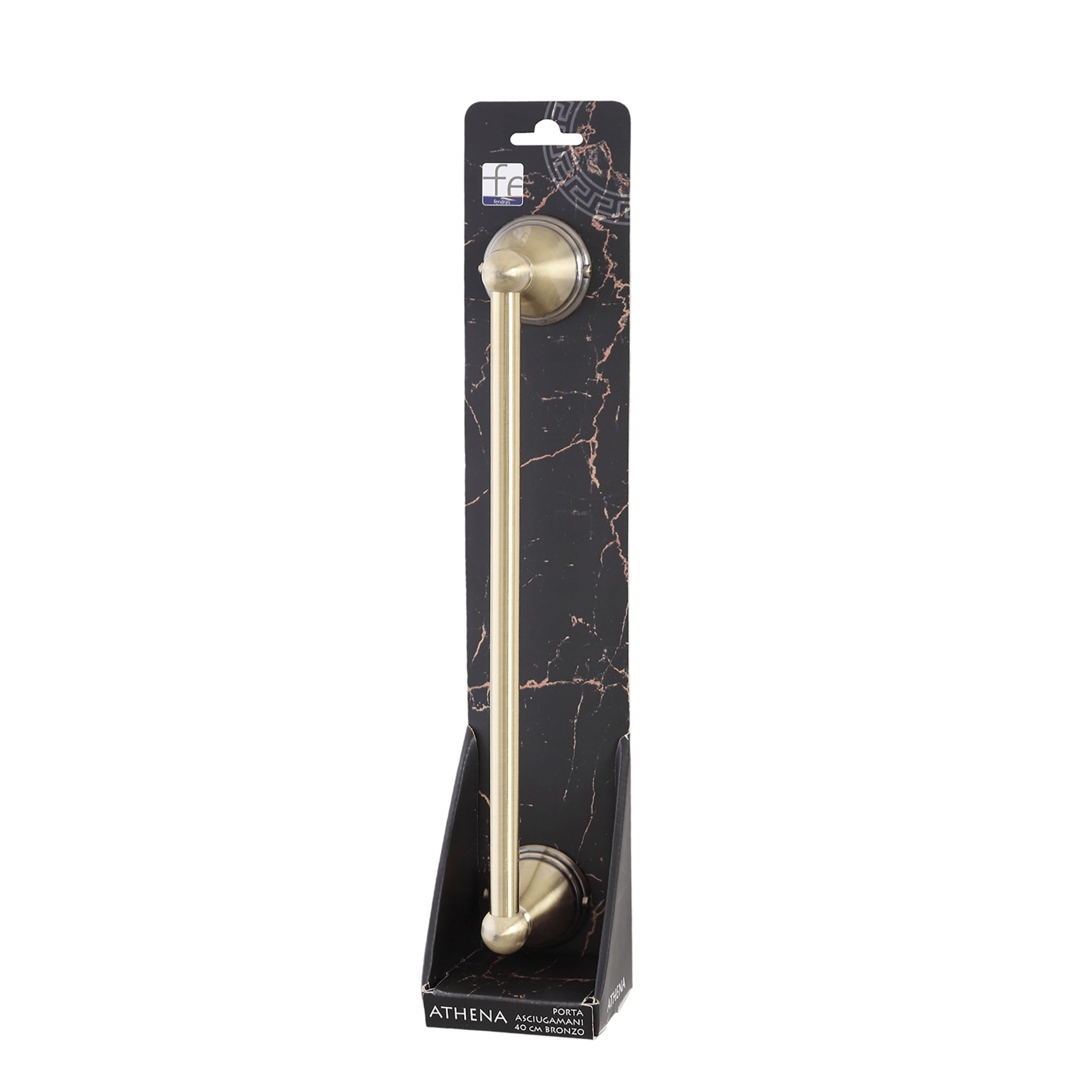 Porta Asciugamani a Parete 40 Cm Feridras "Athena" Bronzo - Dabicasa