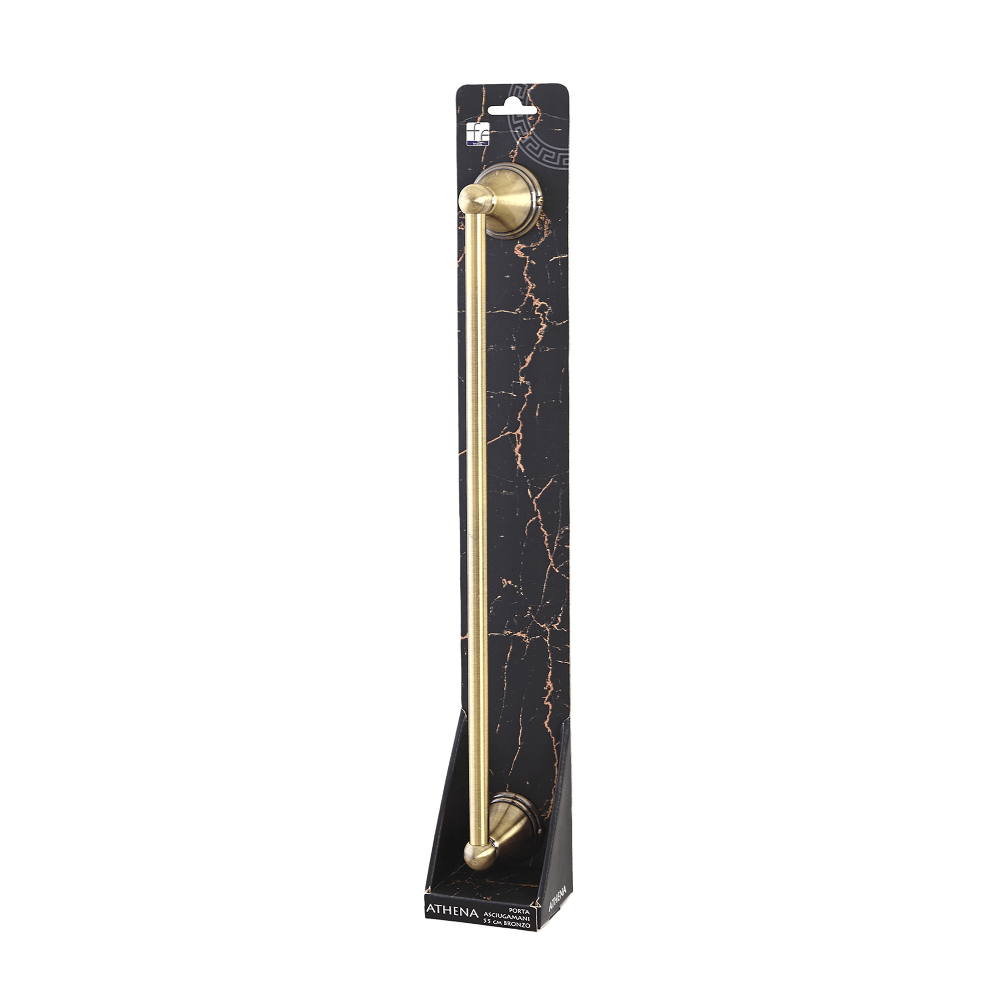 Porta Asciugamani a Parete 55 Cm Feridras "Athena" Bronzo - Dabicasa