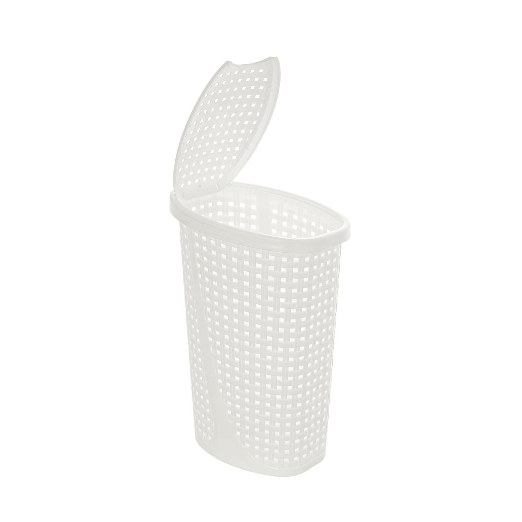 Portabiancheria Salvaspazio 45 Lt Feridras "Slim" Bianco - Dabicasa