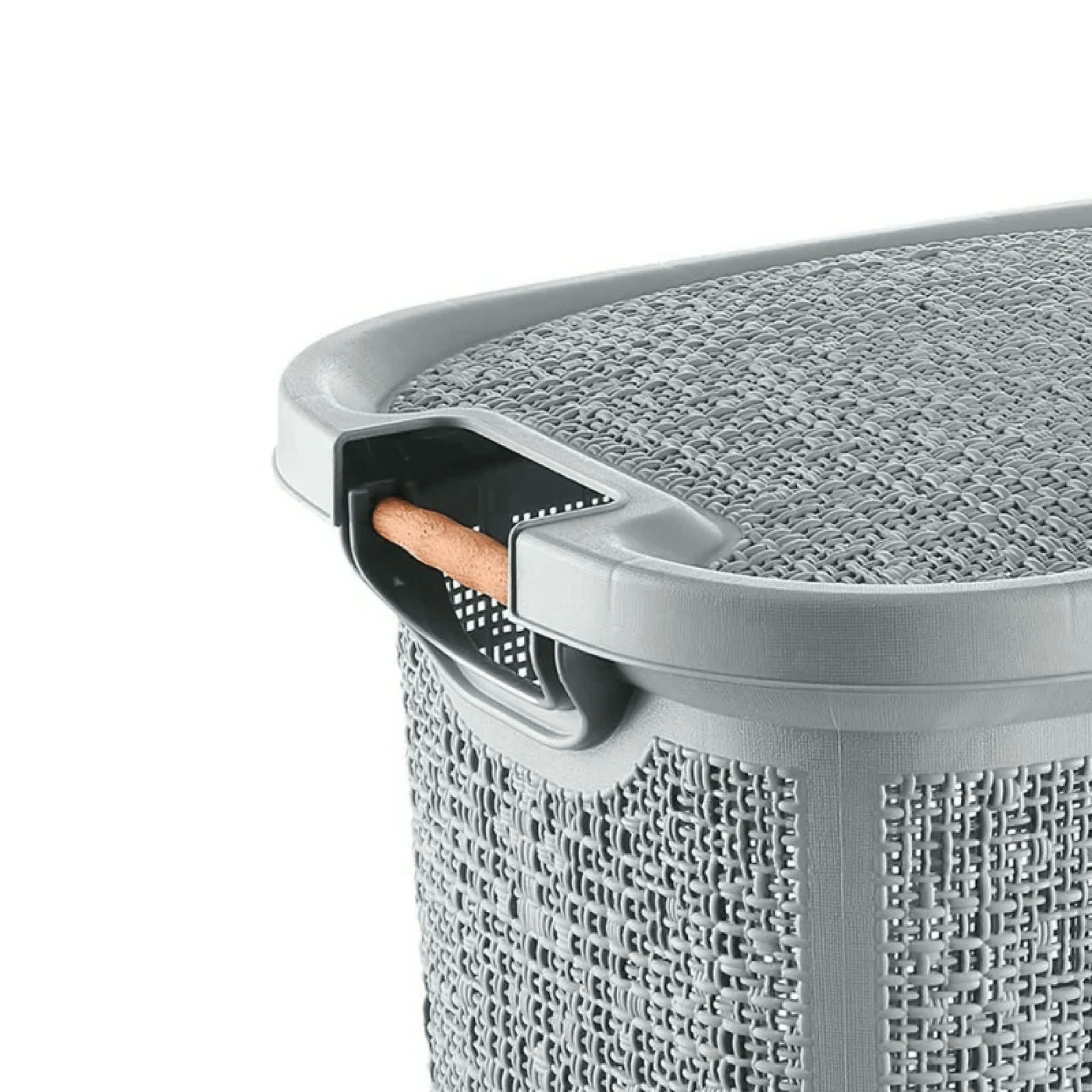 Portabiancheria Salvaspazio 60 Lt Feridras "Canvas" Grigio - Dabicasa