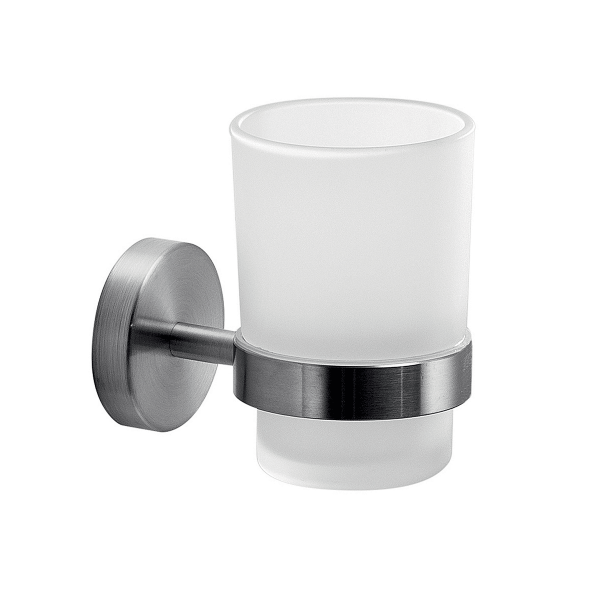 Portaspazzolino a Parete Gedy "Project" Inox Spazzolato - Dabicasa
