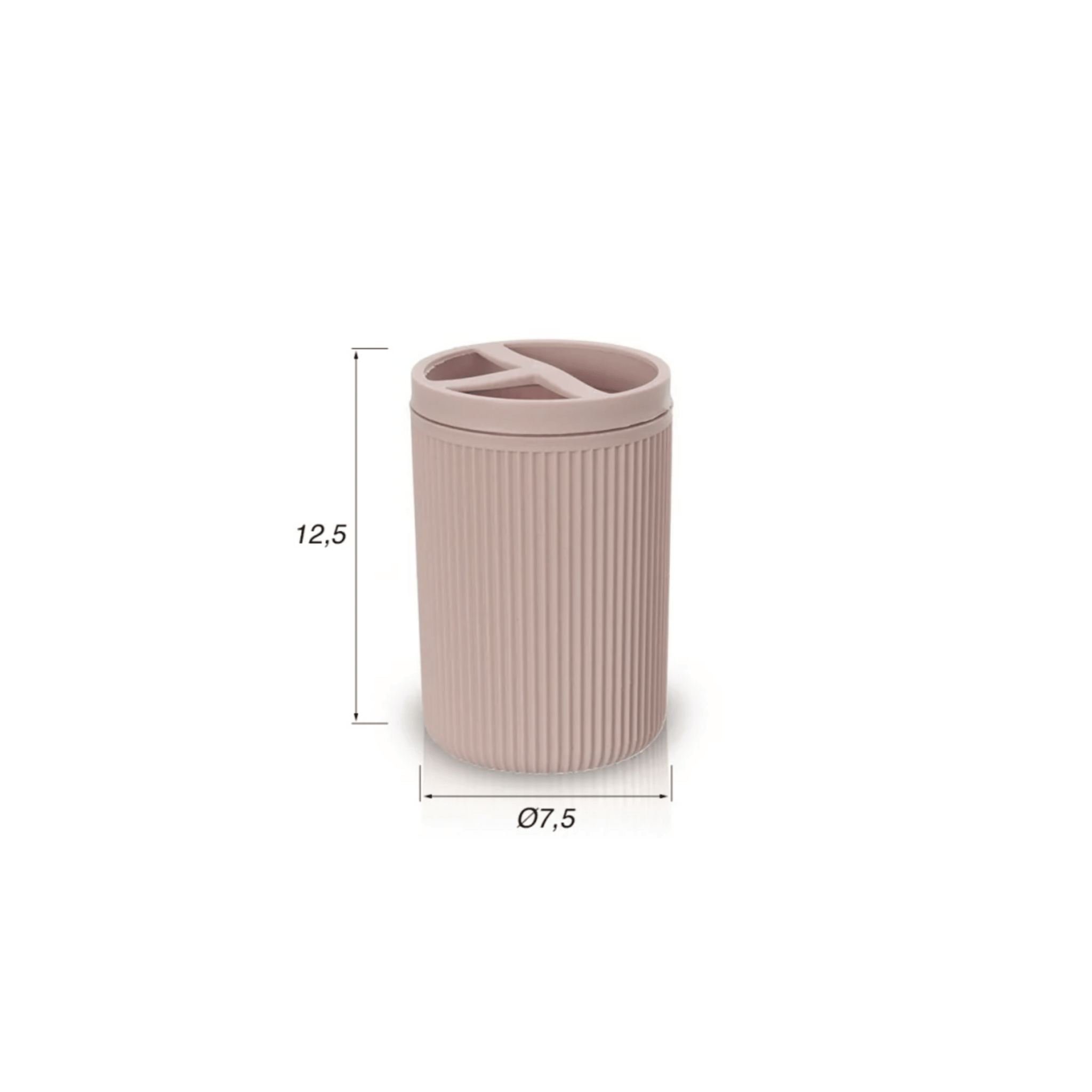 Portaspazzolino D'Appoggio Feridras "Colorado" Rosa - Dabicasa