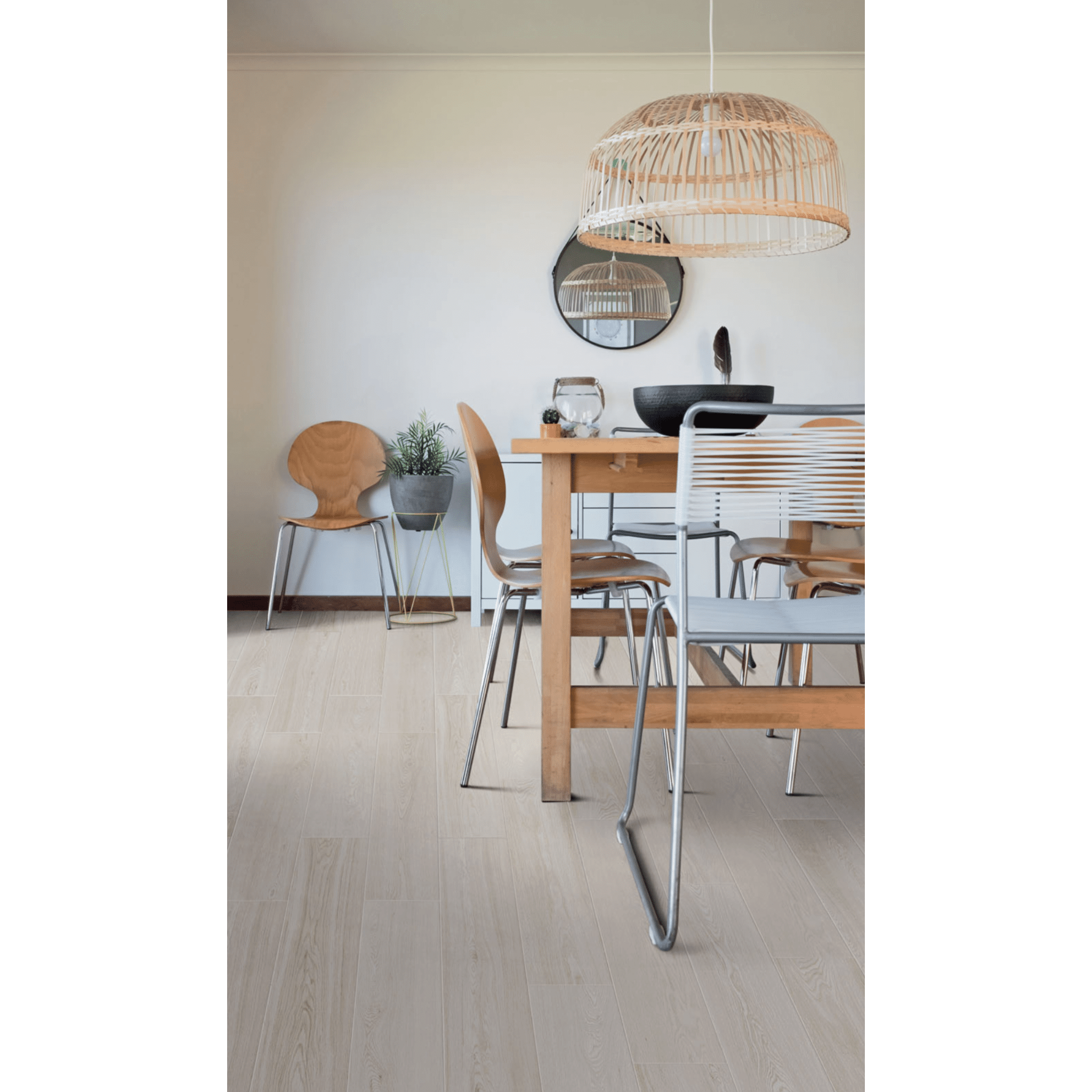 Ragno Rettificato 20x120 "Woodsoft" Bianco - Dabicasa