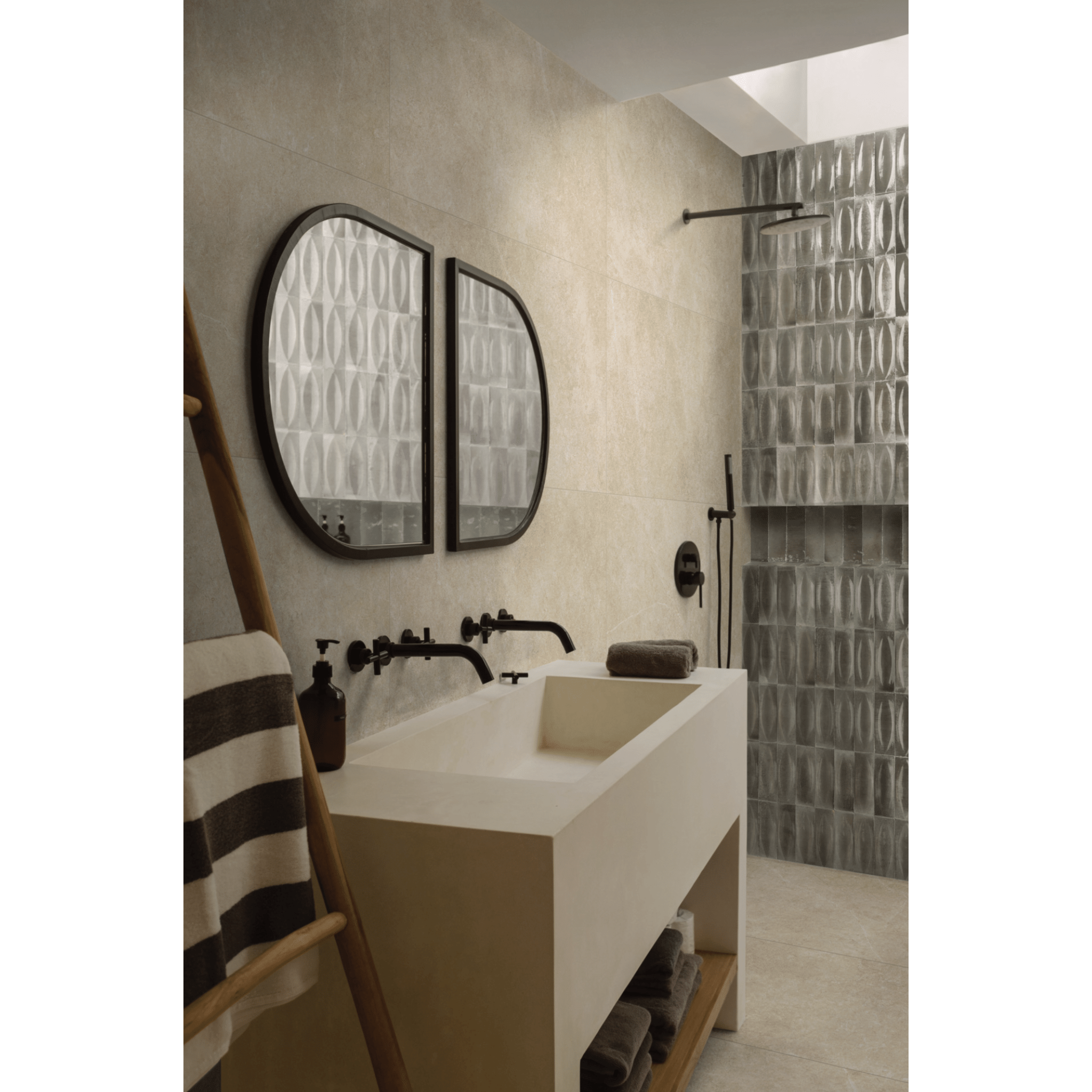 Ragno Rettificato 60x120 Cm "Realstone_Argent" Miele - Dabicasa