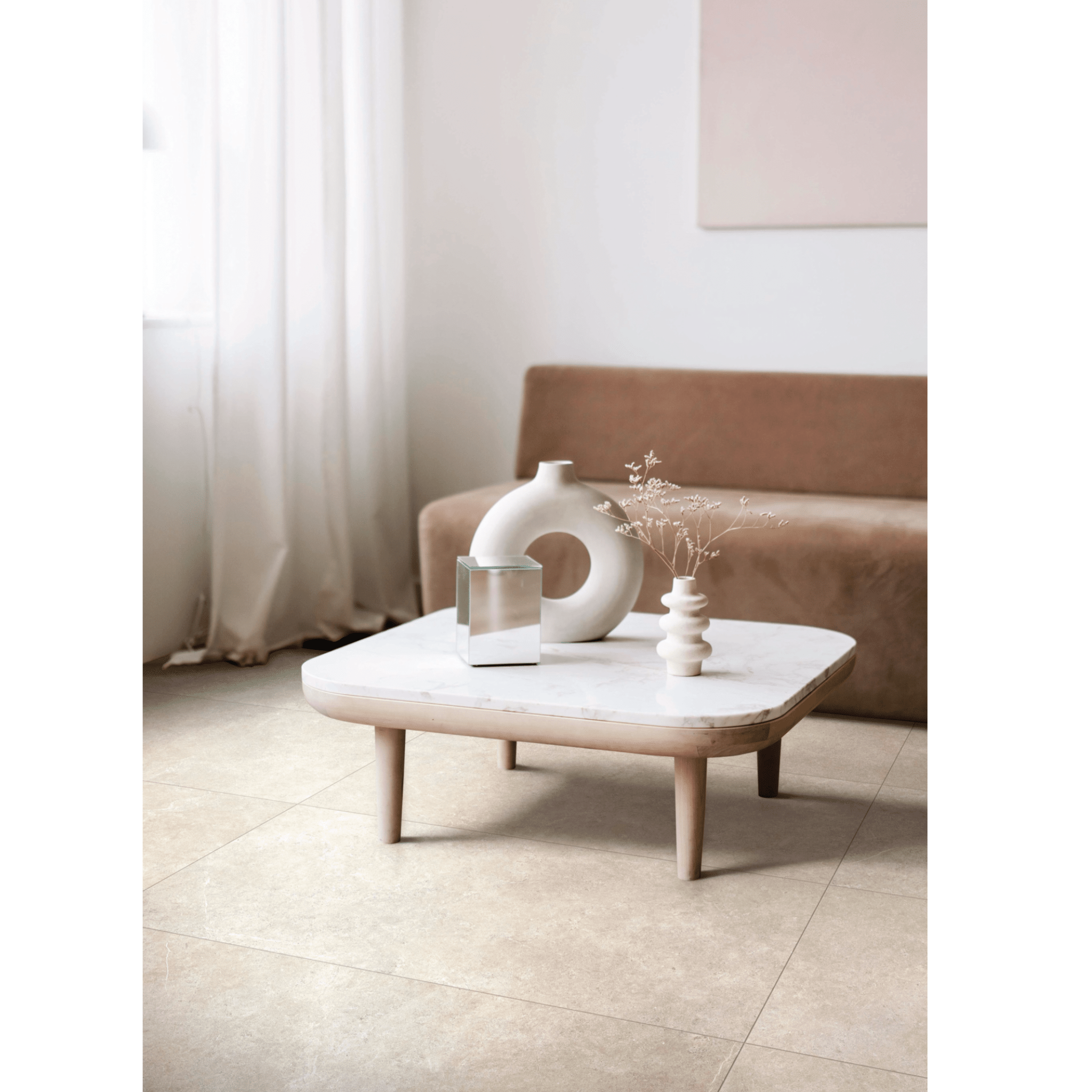 Ragno Rettificato 60x120 Cm "Realstone_Argent" Sabbia - Dabicasa
