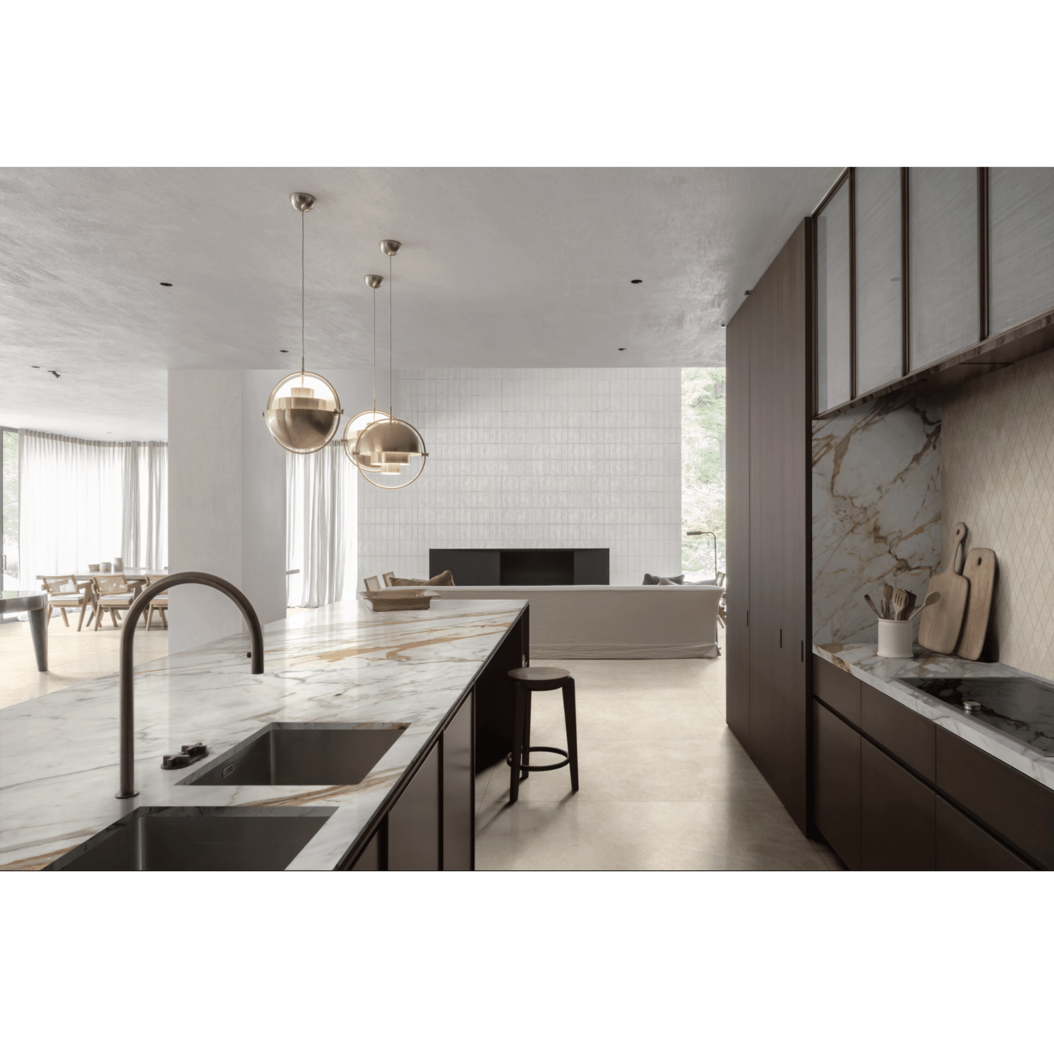 Ragno Rettificato 75x75 Cm "Realstone_Argent" Avorio - Dabicasa