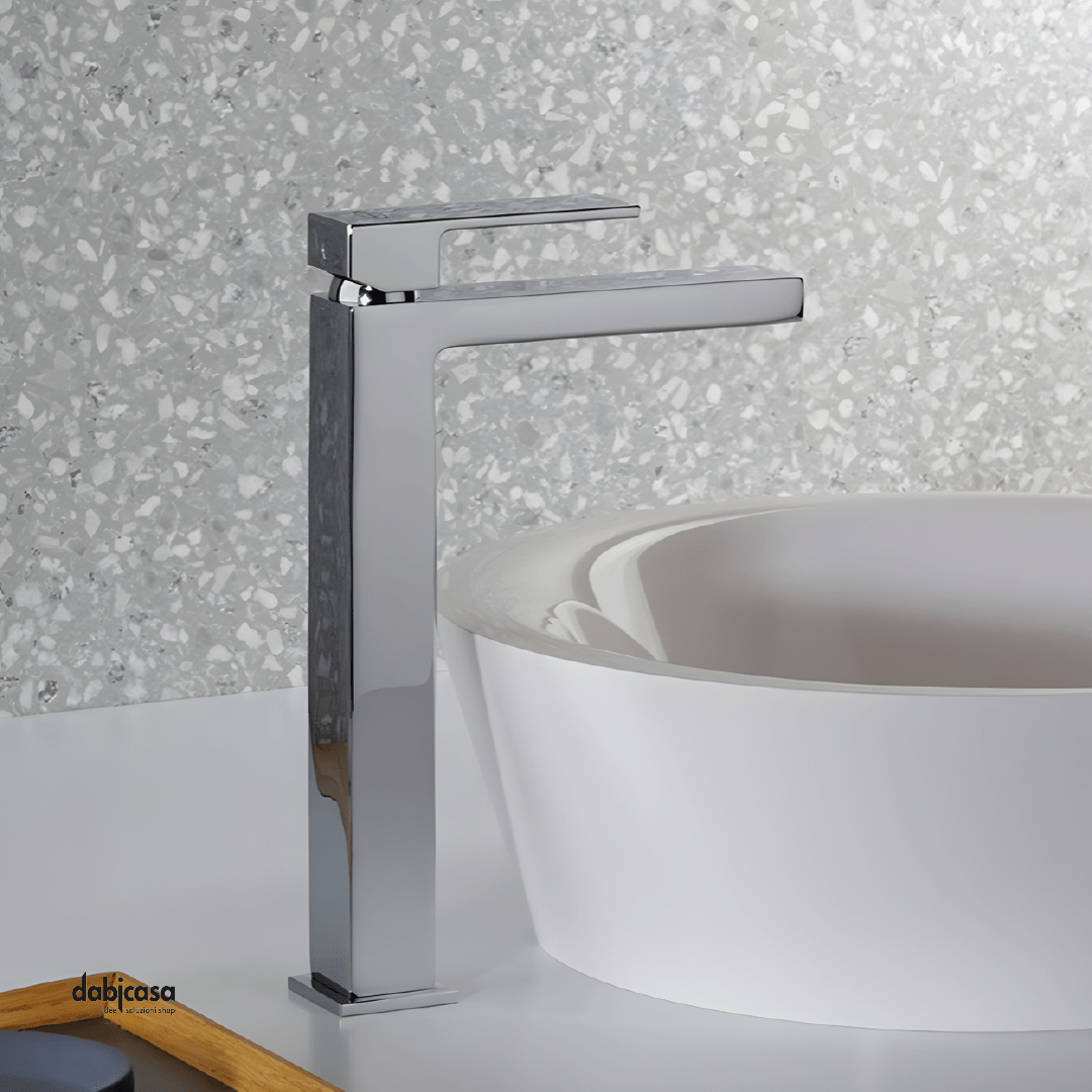 Rubinetteria Jacuzzi "Twinkle" Miscelatore Lavabo Alto Senza Scarico Automatico - Dabicasa