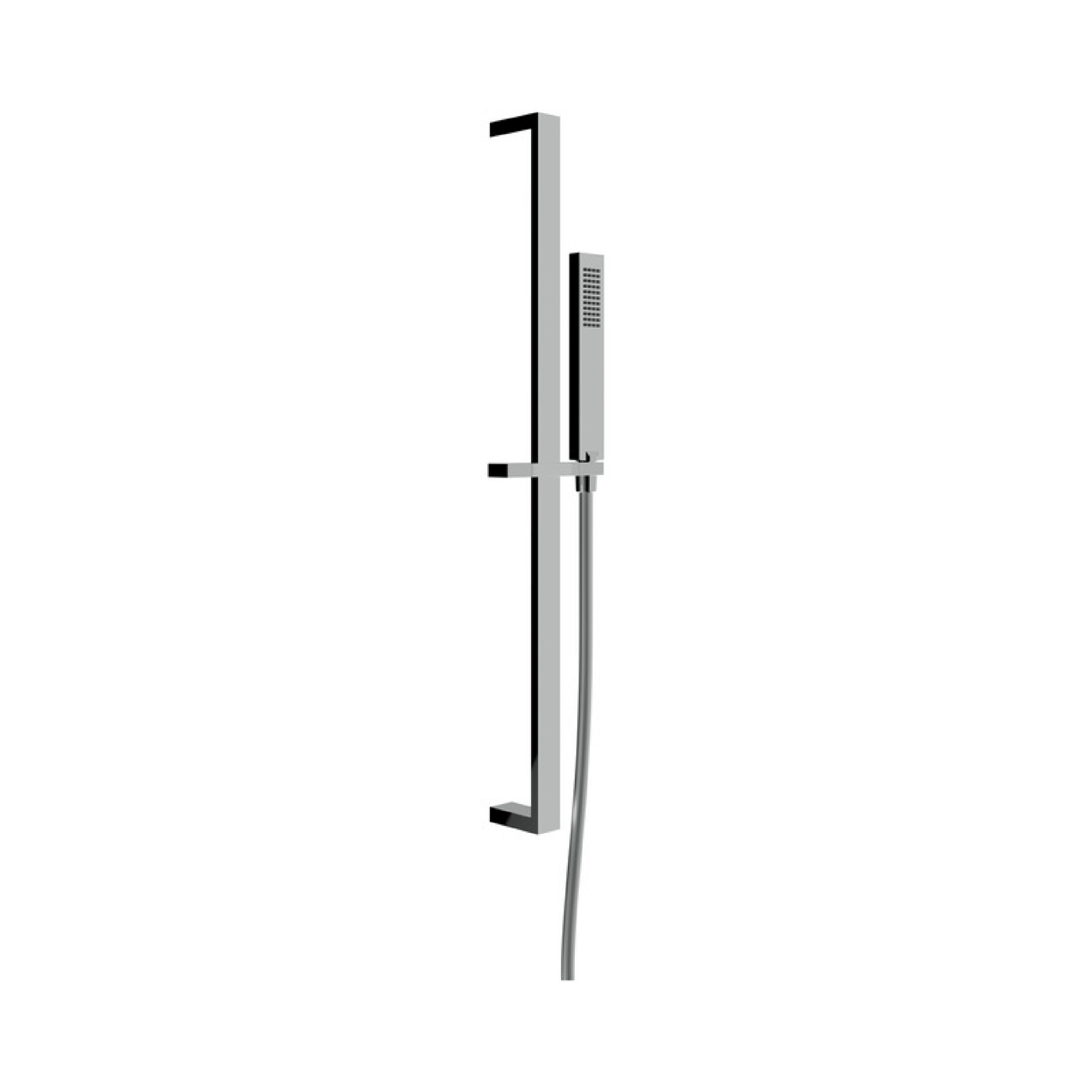 Saliscendi Doccia Quadro 70 Cm Ercos "Square" Cromo Lucido - Dabicasa