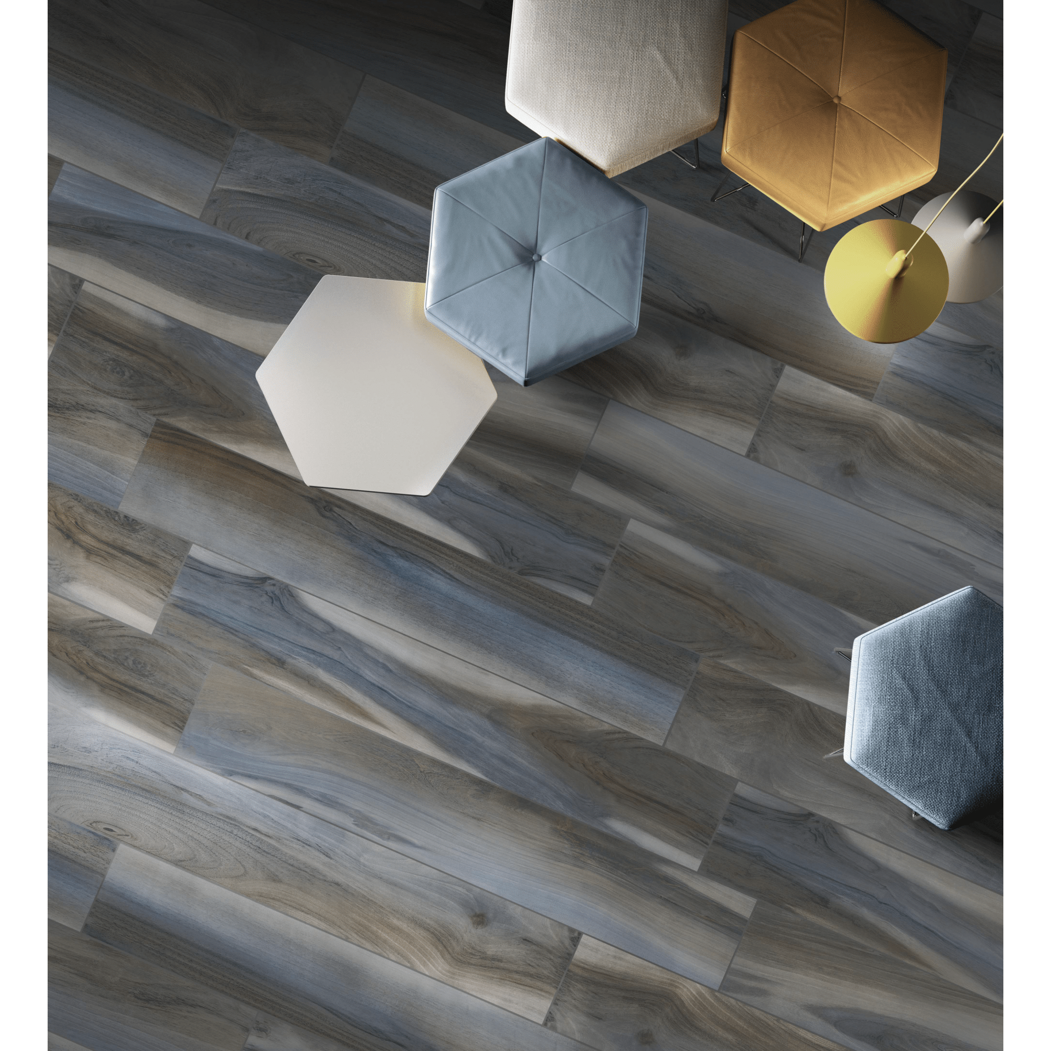 Savoia Italia Rettificato 20x120 Cm "Amazzonia" Blu - Dabicasa