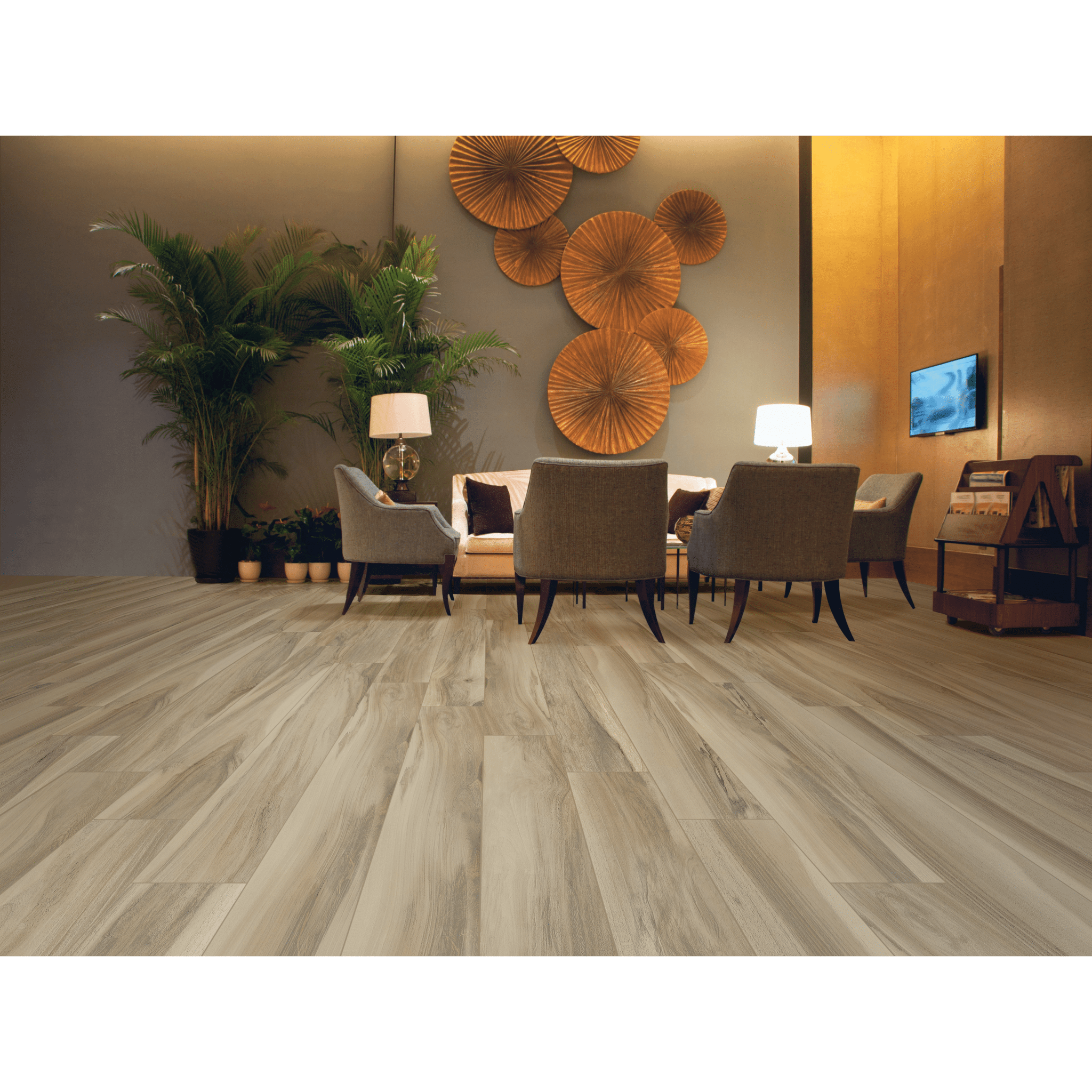 Savoia Italia Rettificato 20x120 Cm "Amazzonia" Miele - Dabicasa