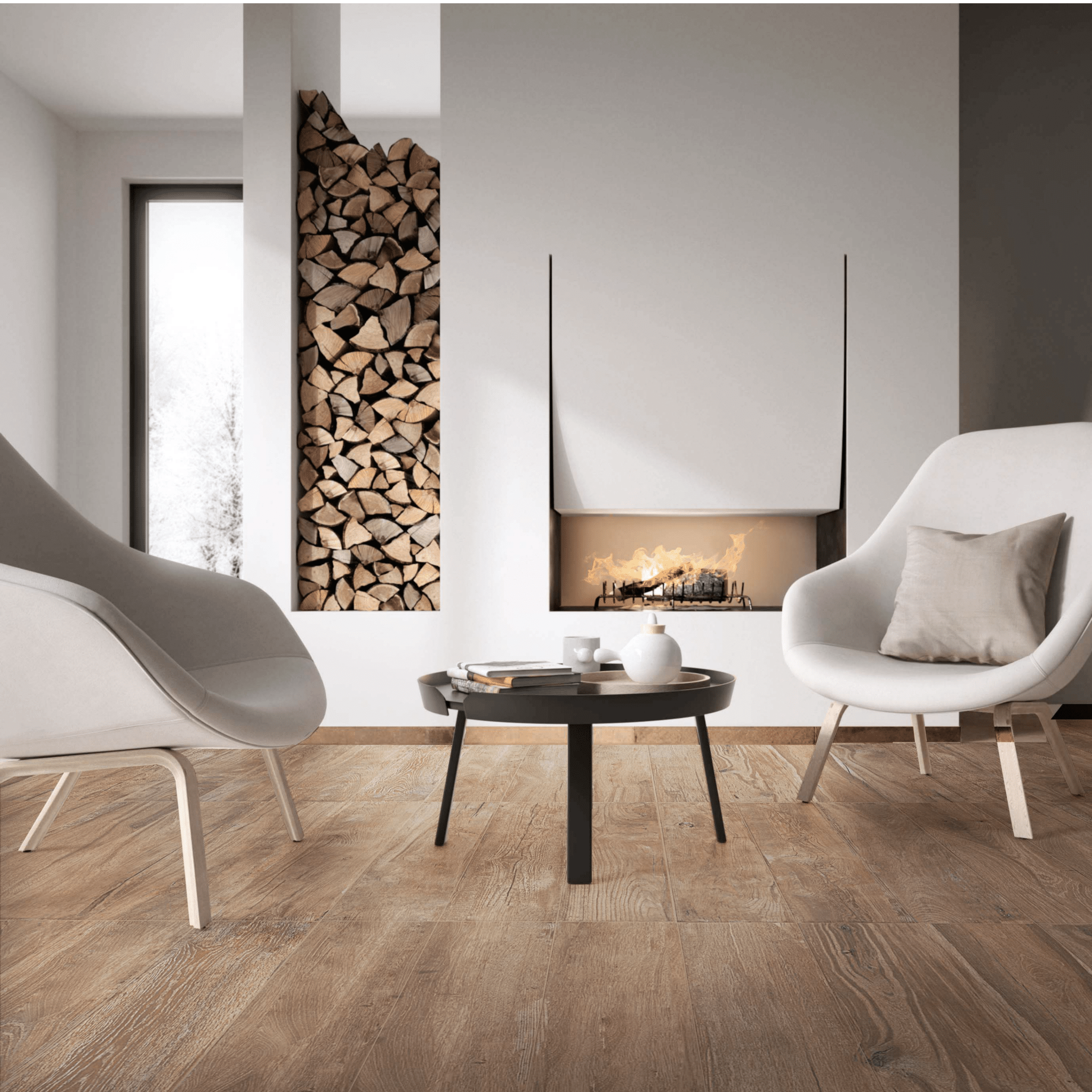 Savoia Italia Rettificato 20x120 Cm "Savage" Cognac - Dabicasa