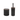 Set 2 Accessori D'Appoggio Feridras "London" Nero/Legno - Dabicasa
