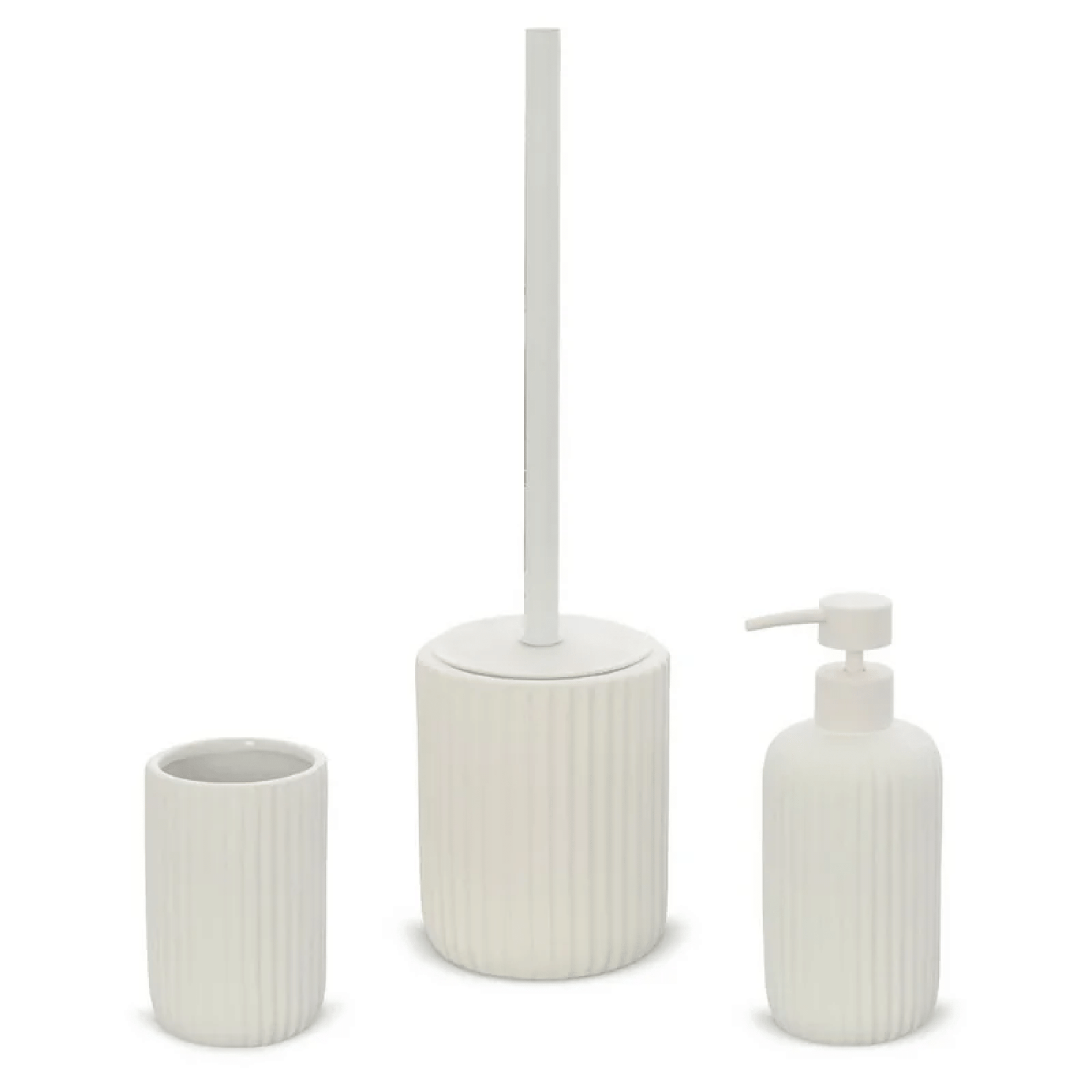 Set 3 Accessori D'Appoggio Feridras "Color" Bianco - Dabicasa