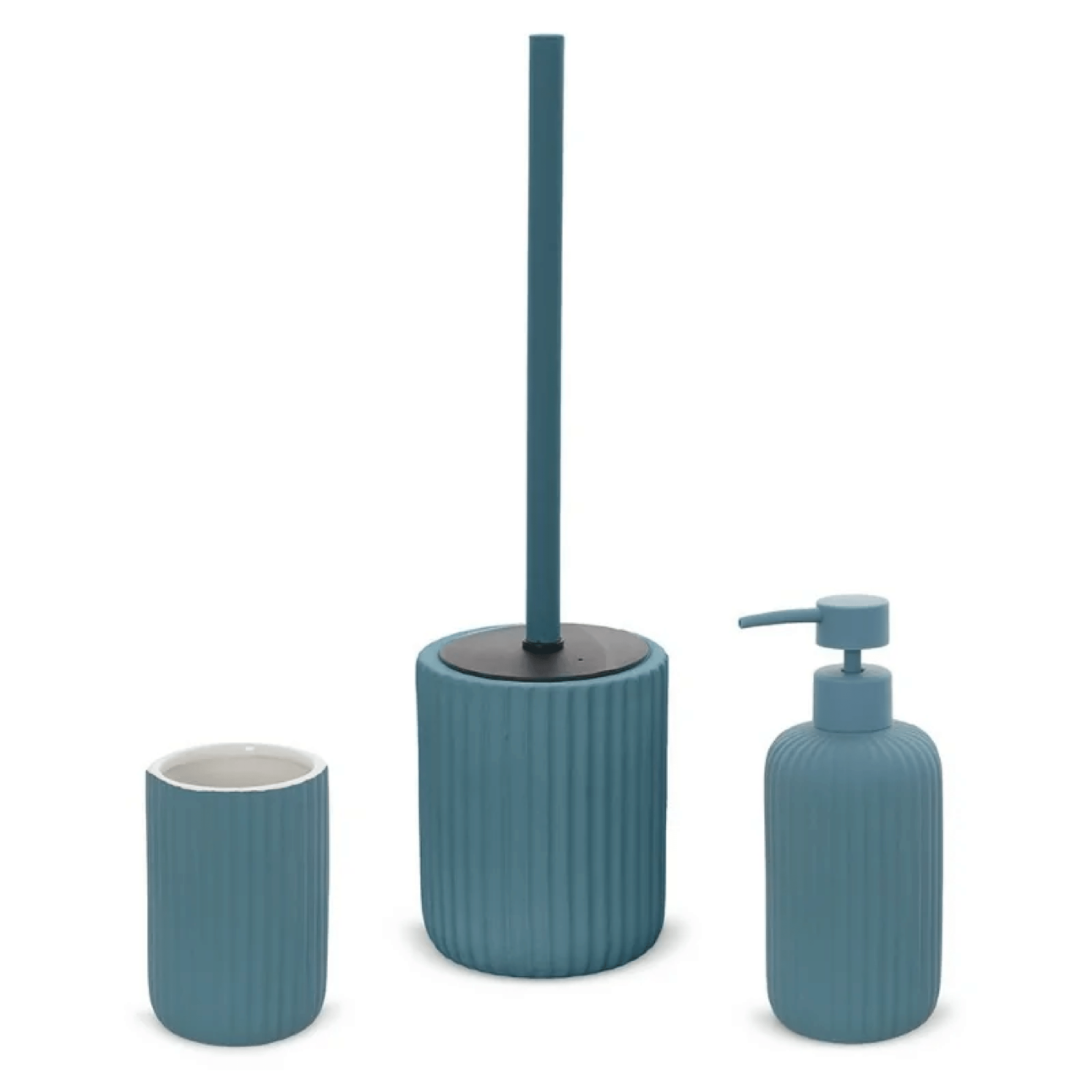 Set 3 Accessori D'Appoggio Feridras "Color" Blu Pastello - Dabicasa