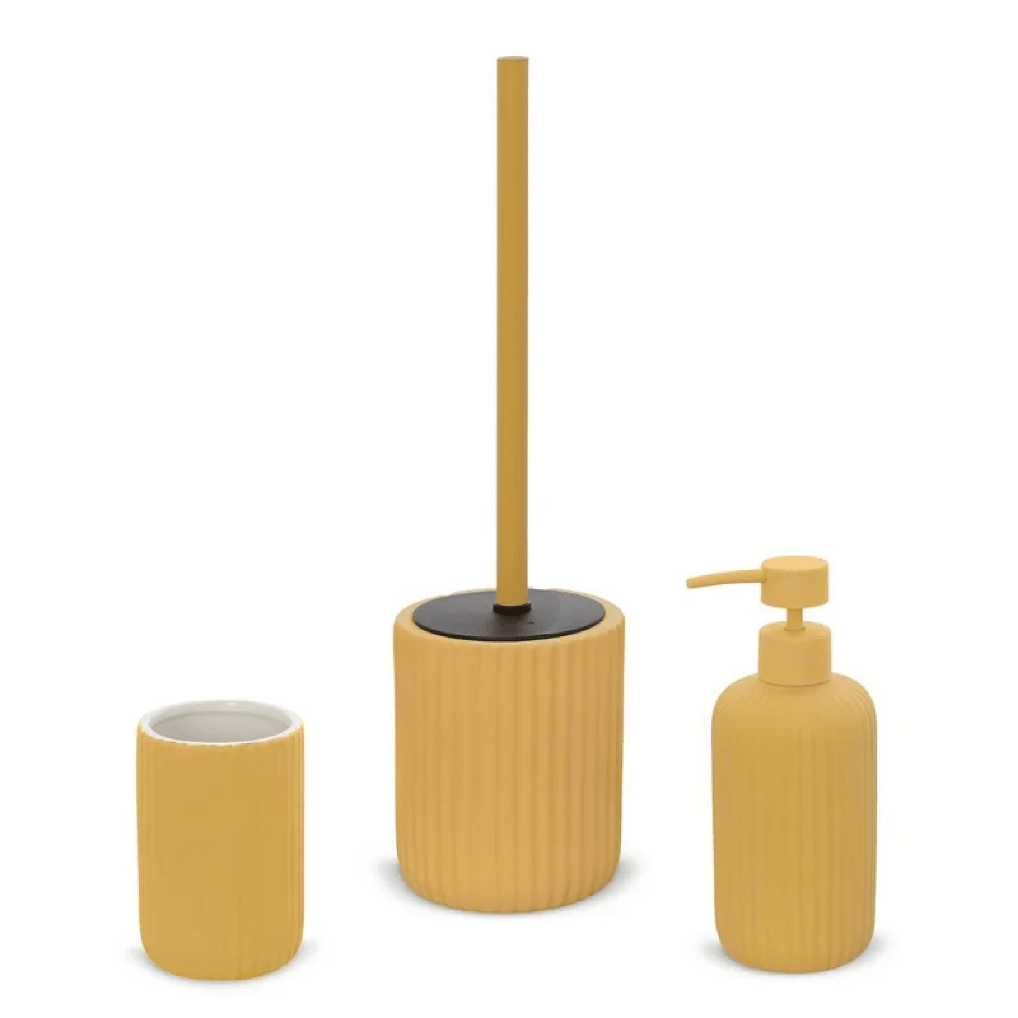 Set 3 Accessori D'Appoggio Feridras "Color" Giallo - Dabicasa