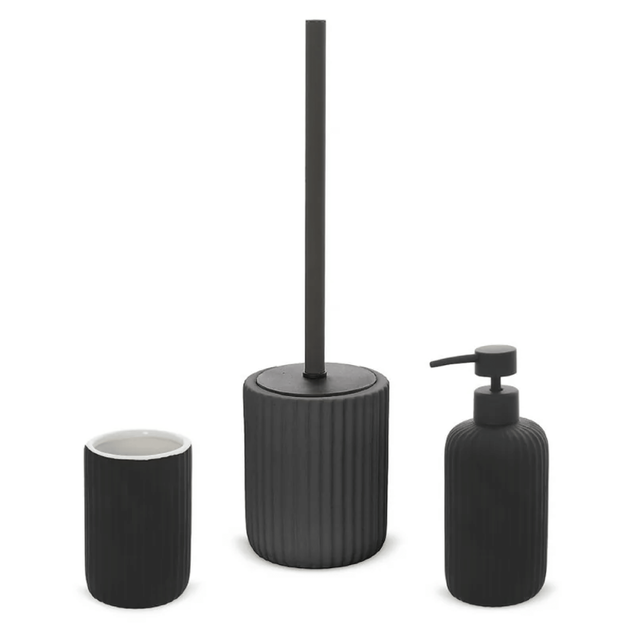 Set 3 Accessori D'Appoggio Feridras "Color" Nero - Dabicasa