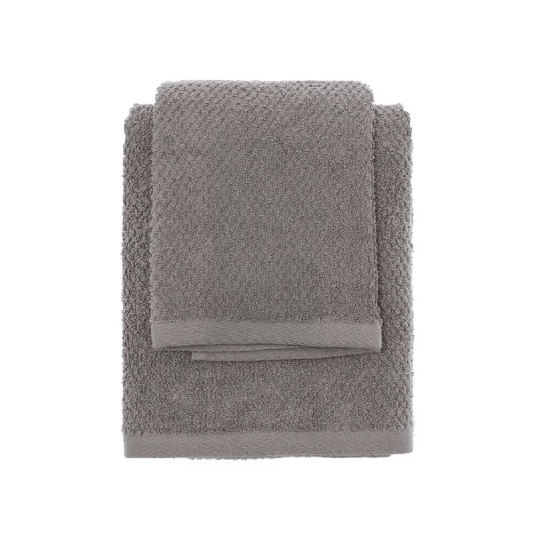 Set Asciugamani Viso/Ospite Per Bagno Feridras "Color" Grigio - Dabicasa