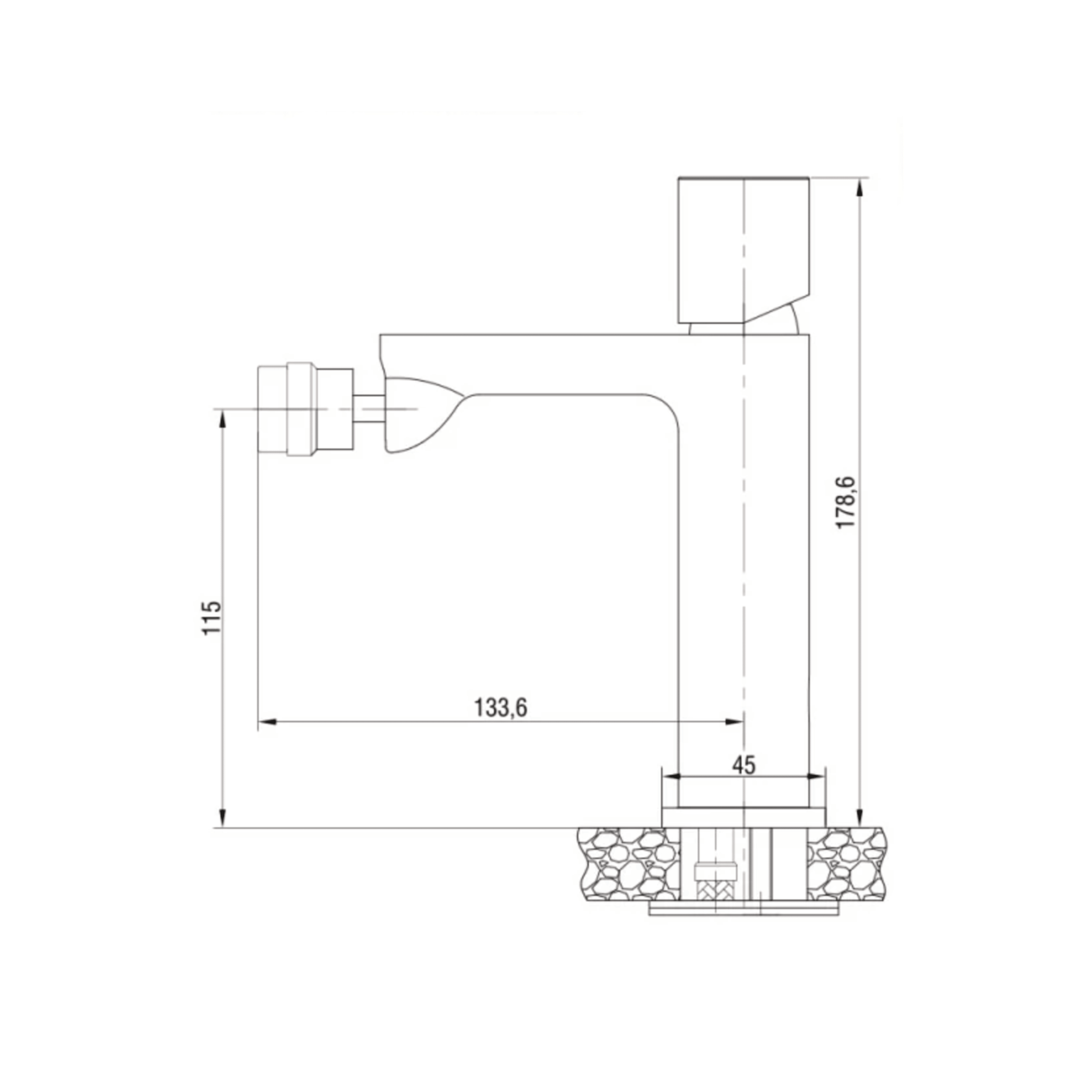 Set Miscelatori Lavabo e Bidet Con Incasso Doccia Deviatore a 2 Vie Feridras "Lotus" Cromo Lucido - Dabicasa