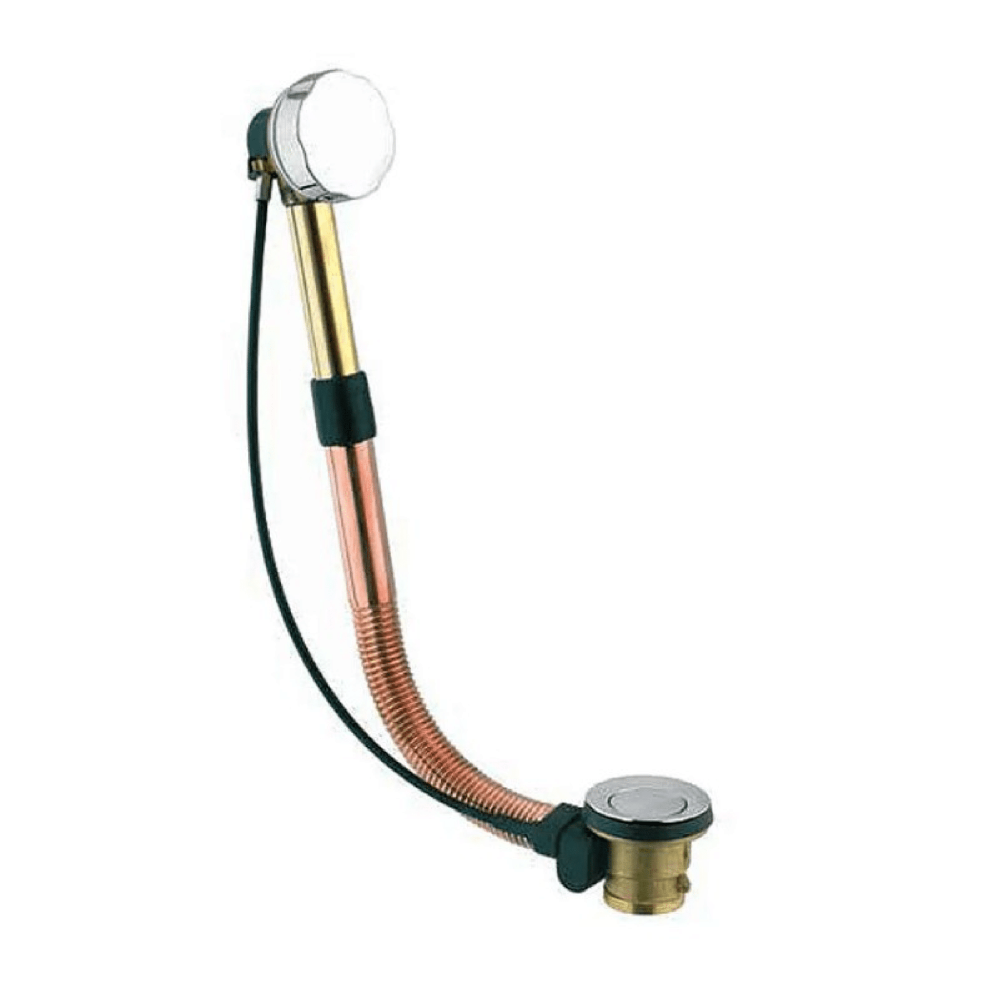 Sifone Per Vasca Regolabile Da 55 a 65 Cm Rame/Cromo - Dabicasa