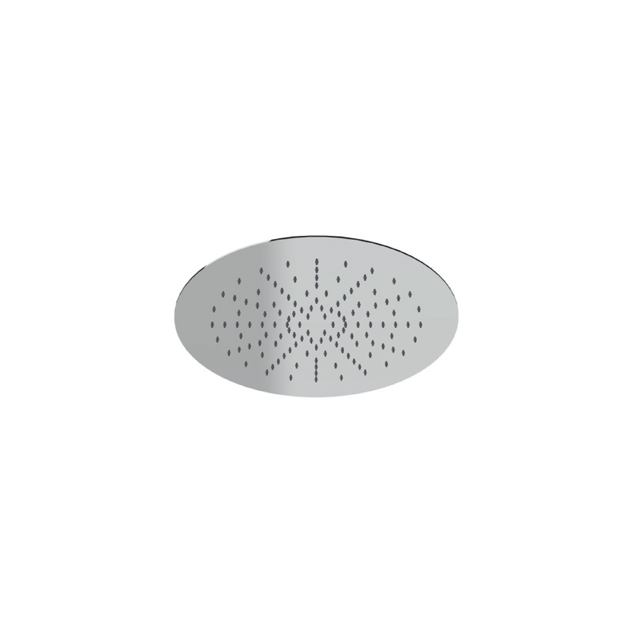 Soffione Doccia Tondo a Soffitto Ispezionabile Effetto Pioggia 34 Cm Ercos Cromo Lucido - Dabicasa