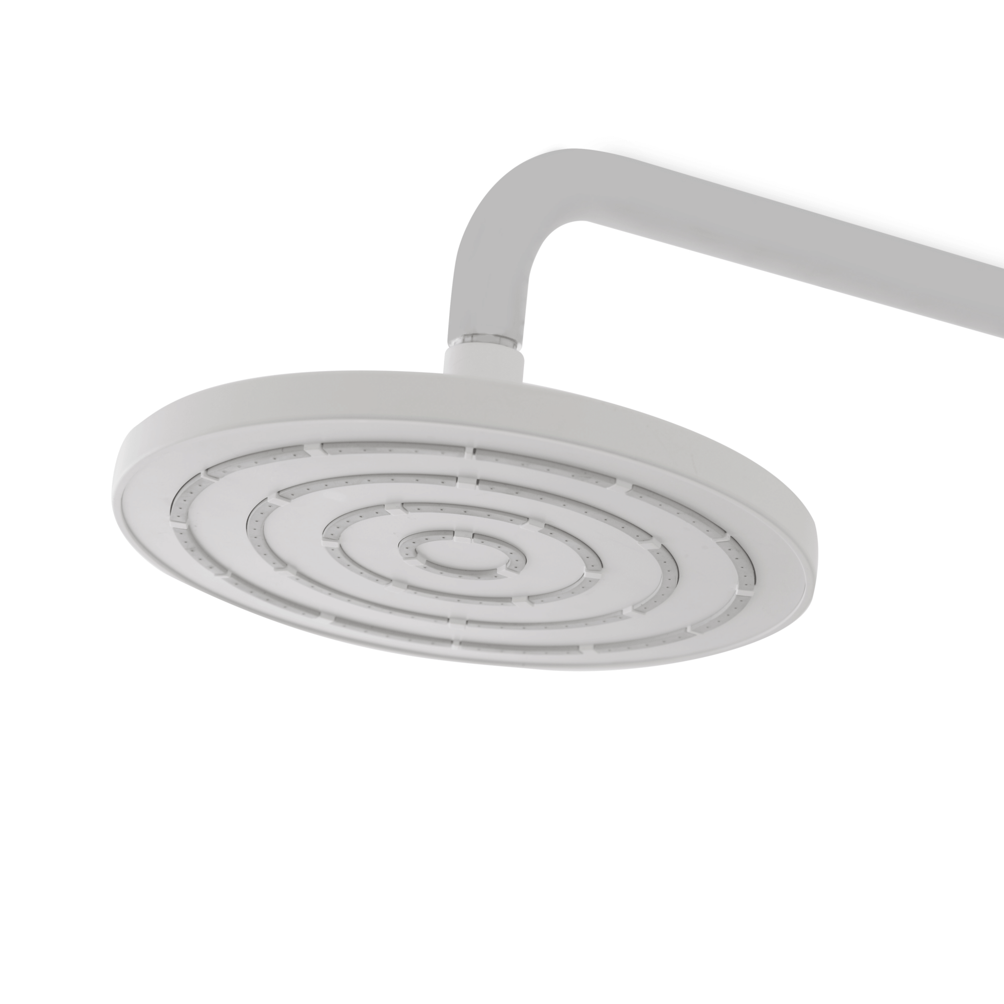 Soffione Doccia Tondo Anticalcare Diam.20 Feridras "Hidra Style" Bianco Opaco - Dabicasa