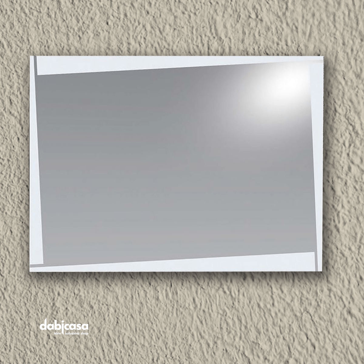 Specchio Linea "Polaris" Retroilluminato LED 80x60 cm Istallazione Reversibile - Dabicasa