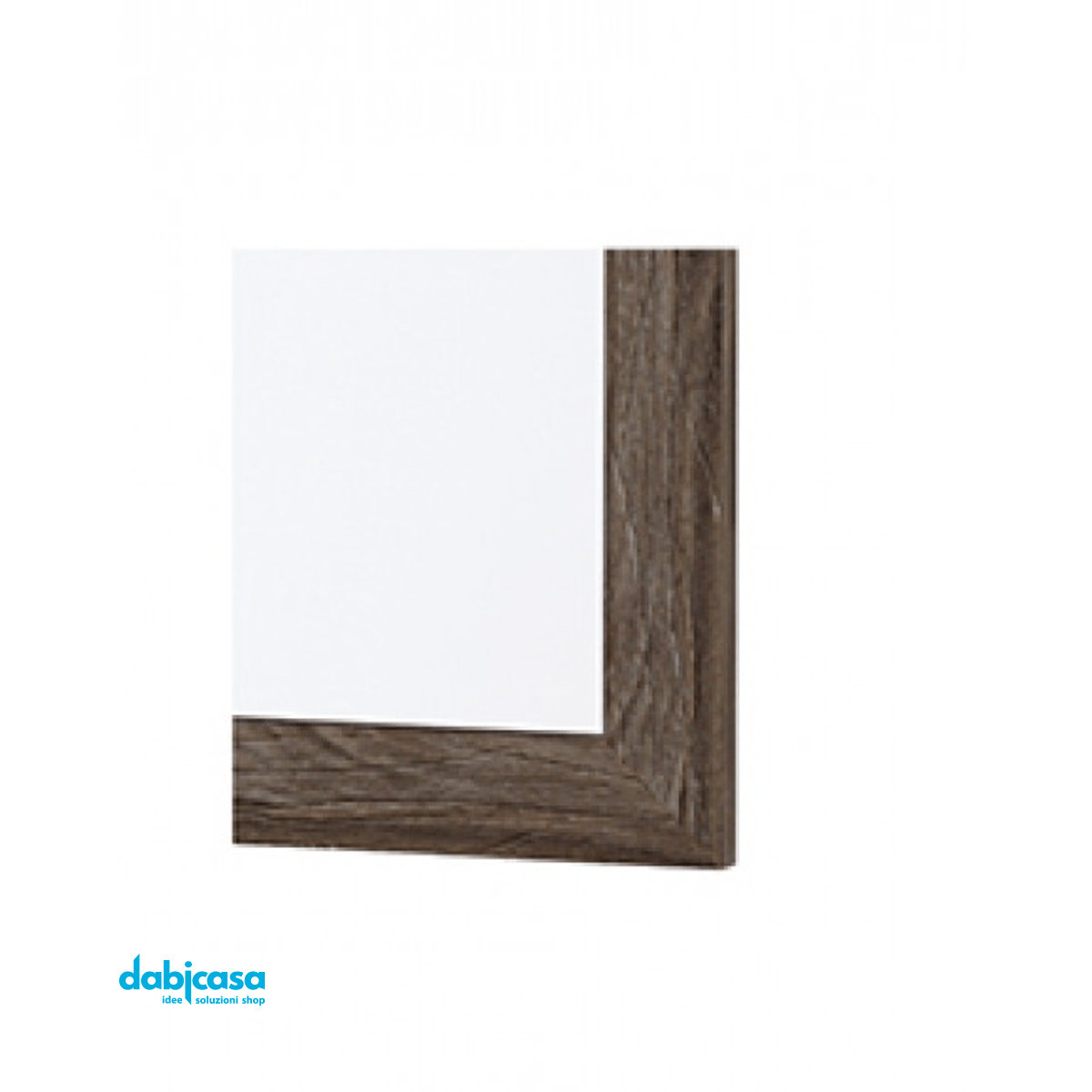 Specchio "Linea Wood" Con Cornice Colore Marrone Effetto Legno 60x80cm - Dabicasa