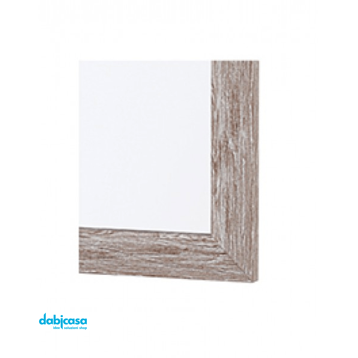 Specchio "Linea Wood" Cornice Colore Beige Effetto Legno 50x60cm - Dabicasa