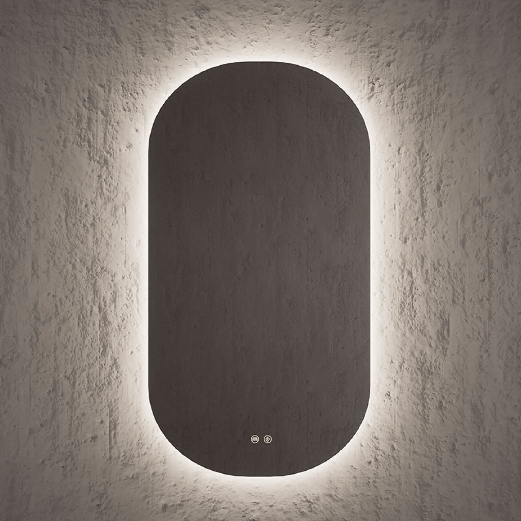 Specchio Ovale 90x50 Retroilluminato Nofer "Pill" - Dabicasa