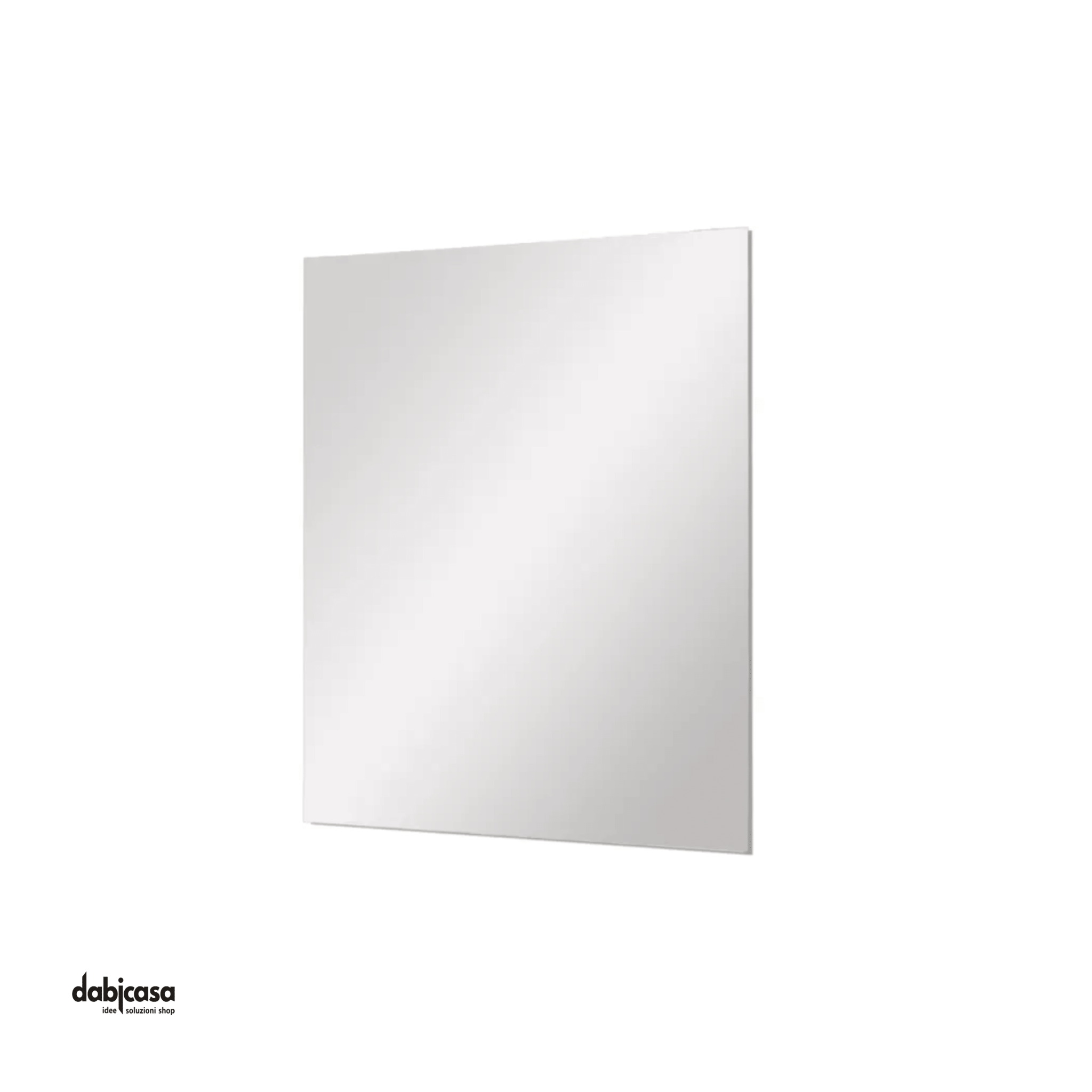 Specchio Rettangolare "Basic" Da 60x80 Filo Lucido Installazione Reversibile - Dabicasa