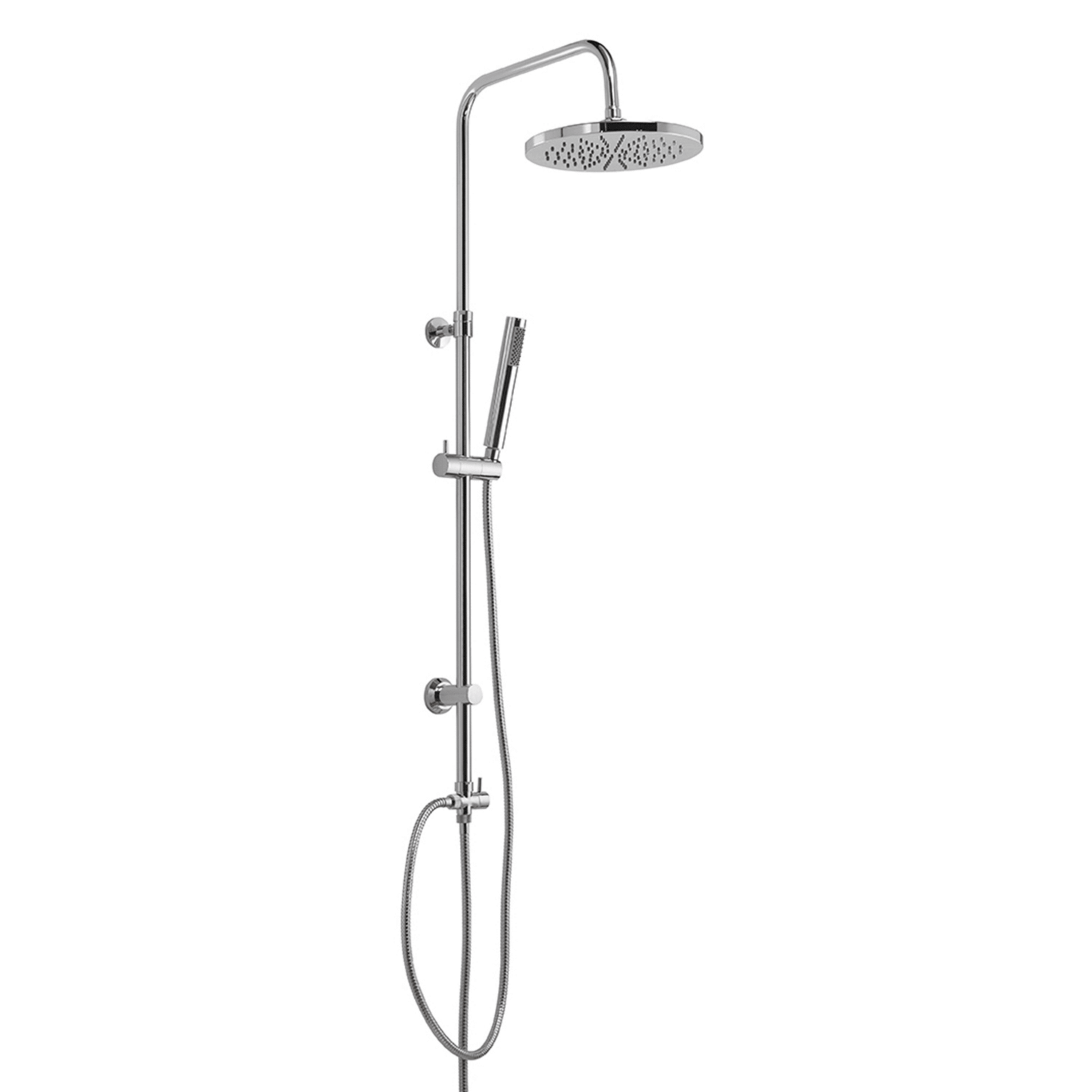 Colonna Doccia Con Kit Doccetta e Deviatore a 2 Vie Gedy "Star 00" Cromo Lucido