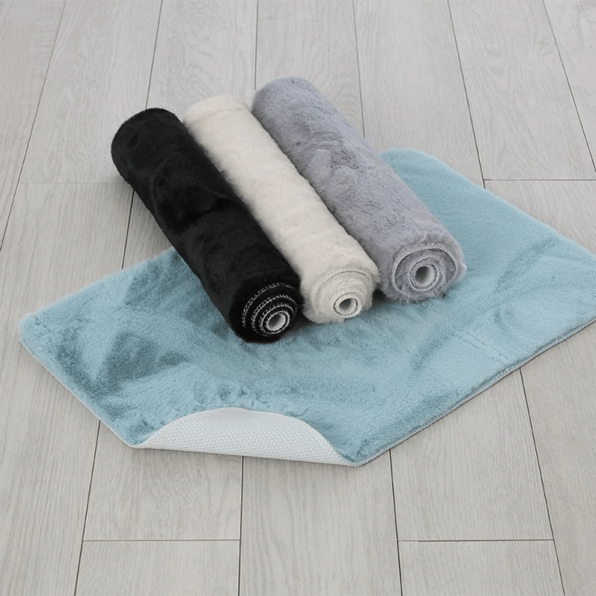 Tappeto Doccia Antiscivolo 45x75 Cm Feridras "Rabbit" Grigio - Dabicasa