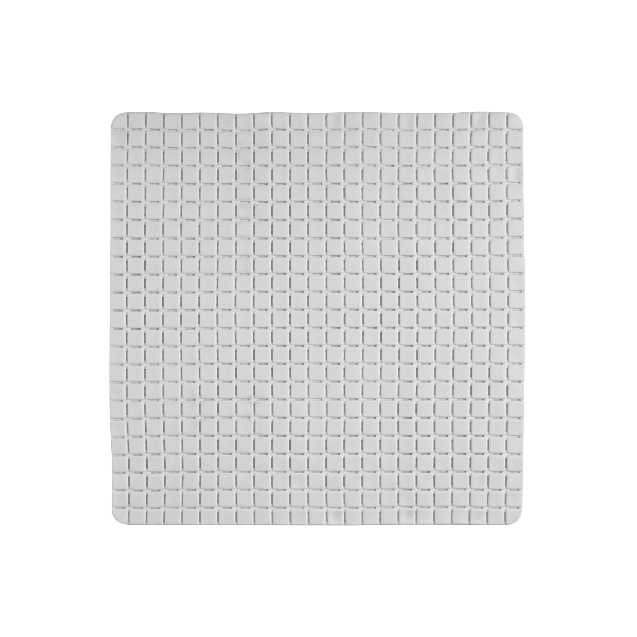 Tappeto Doccia Antiscivolo 54x54 Feridras "Mosaico Q" Bianco - Dabicasa