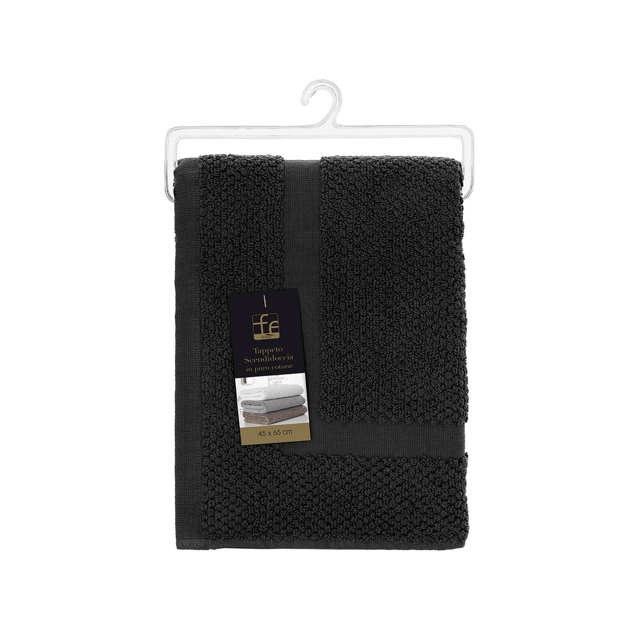 Tappeto Scendidoccia 45x65 Cm Feridras "Gold" Nero - Dabicasa