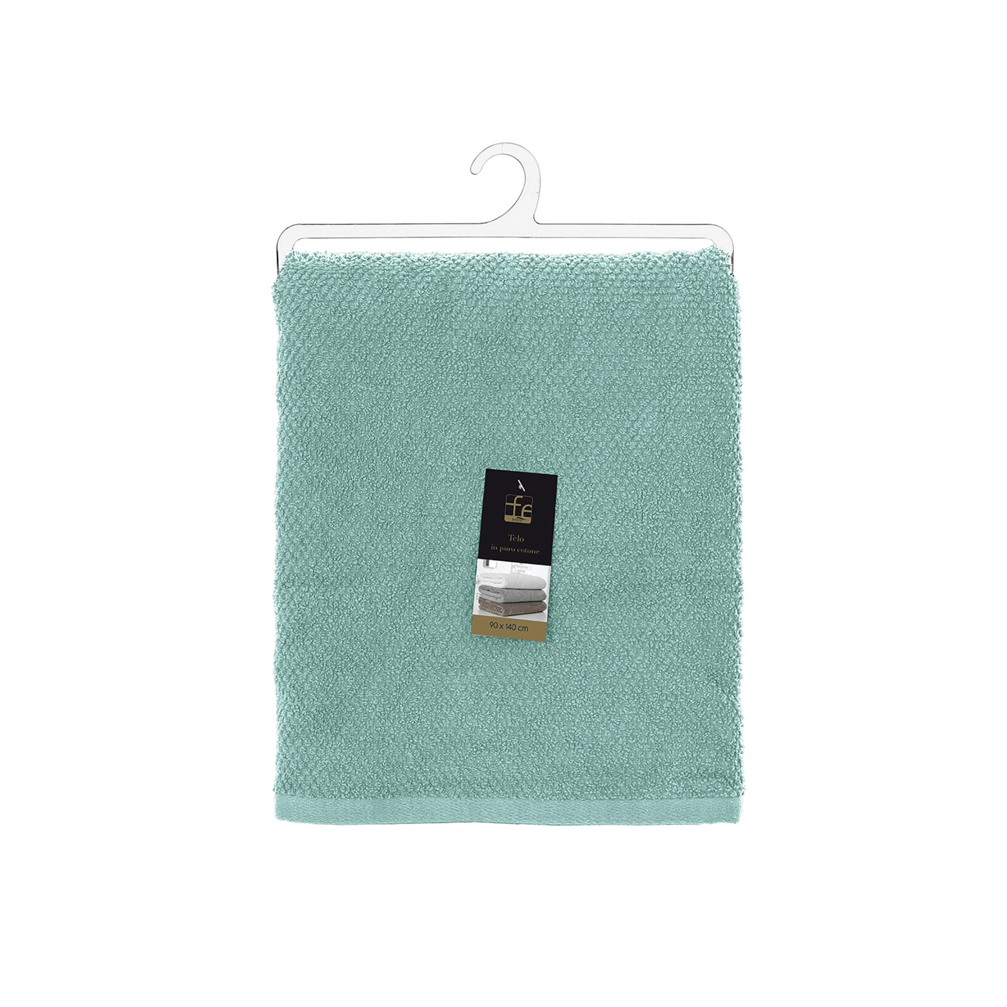 Telo Doccia 90x140 Cm Feridras "Gold" Acqua Marina - Dabicasa