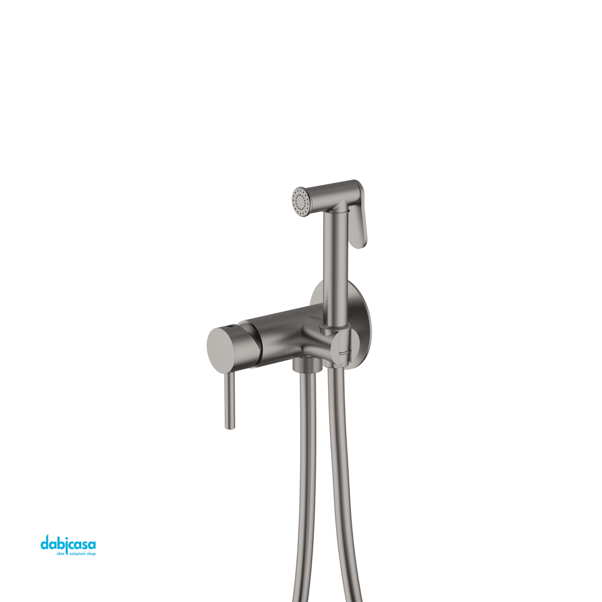 Teorema Rubinetteria "Bath Complements" Miscelatore Shut - Off Tondo Acqua Calda/Fredda Finitura Nickel Spazzolato - Dabicasa