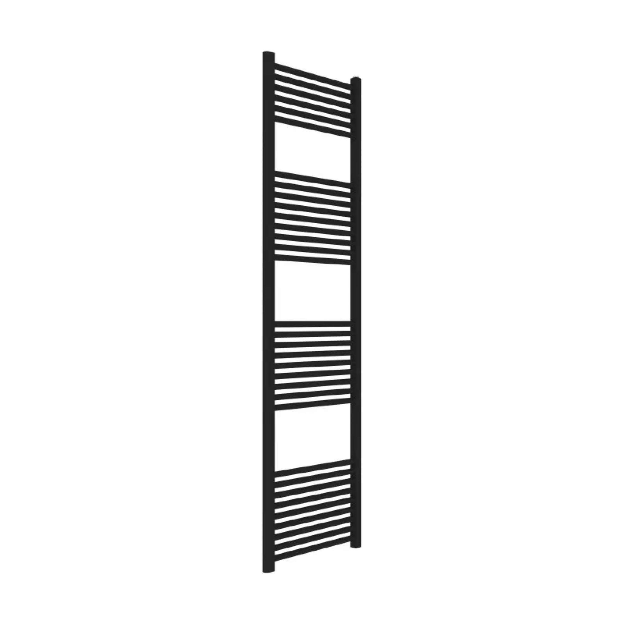 Termoarredo Scaldasalviette Dritto 180x50 Interasse 45 cm Ercos "Opera" Nero Opaco - Dabicasa
