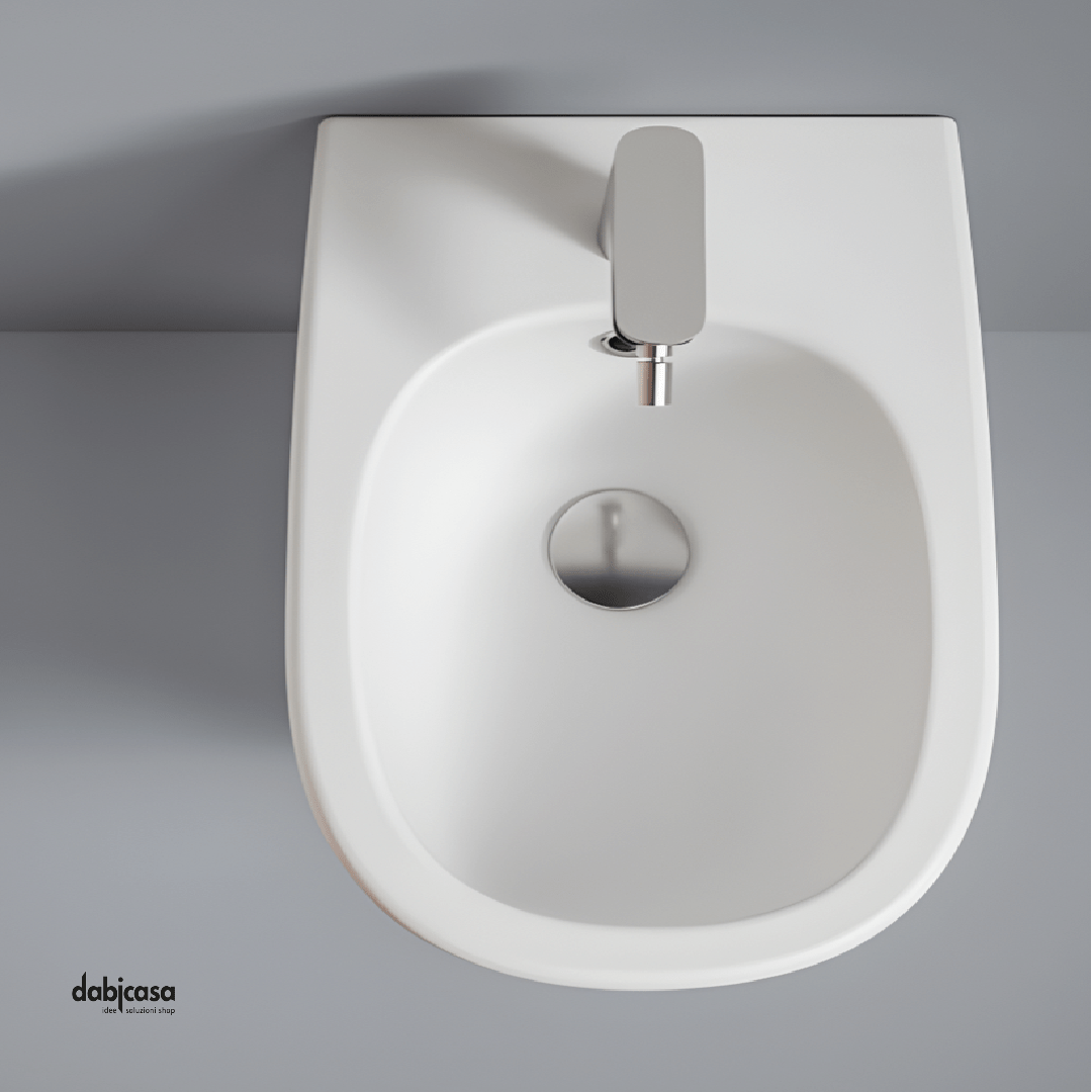 The ArtCeram "Ten" Bidet Filo Muro Bianco Lucido - Dabicasa