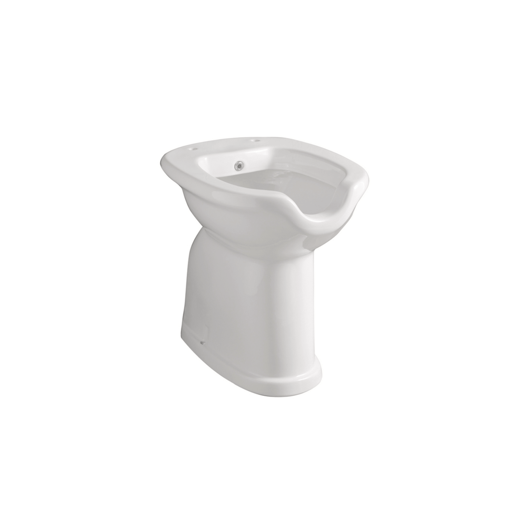 Vaso/Bidet Accessibile Con Scarico a Suolo Bianco Lucido - Dabicasa