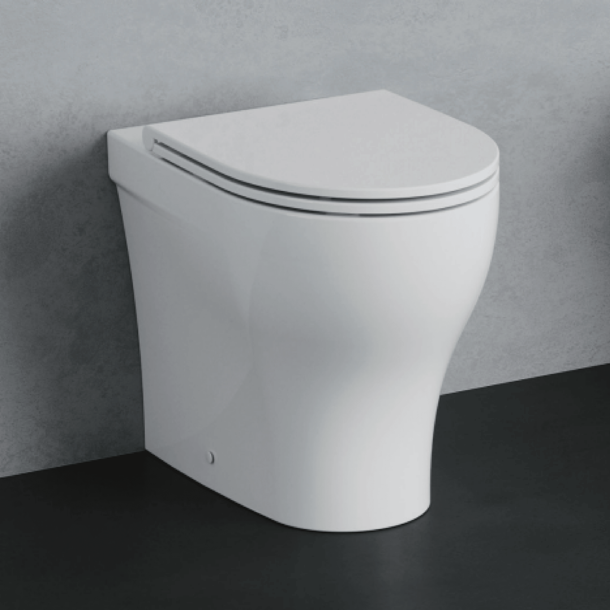 Vaso/Bidet Azzurra Ceramica A Terra Filo Muro Bianco Lucido "Pratica" - Dabicasa