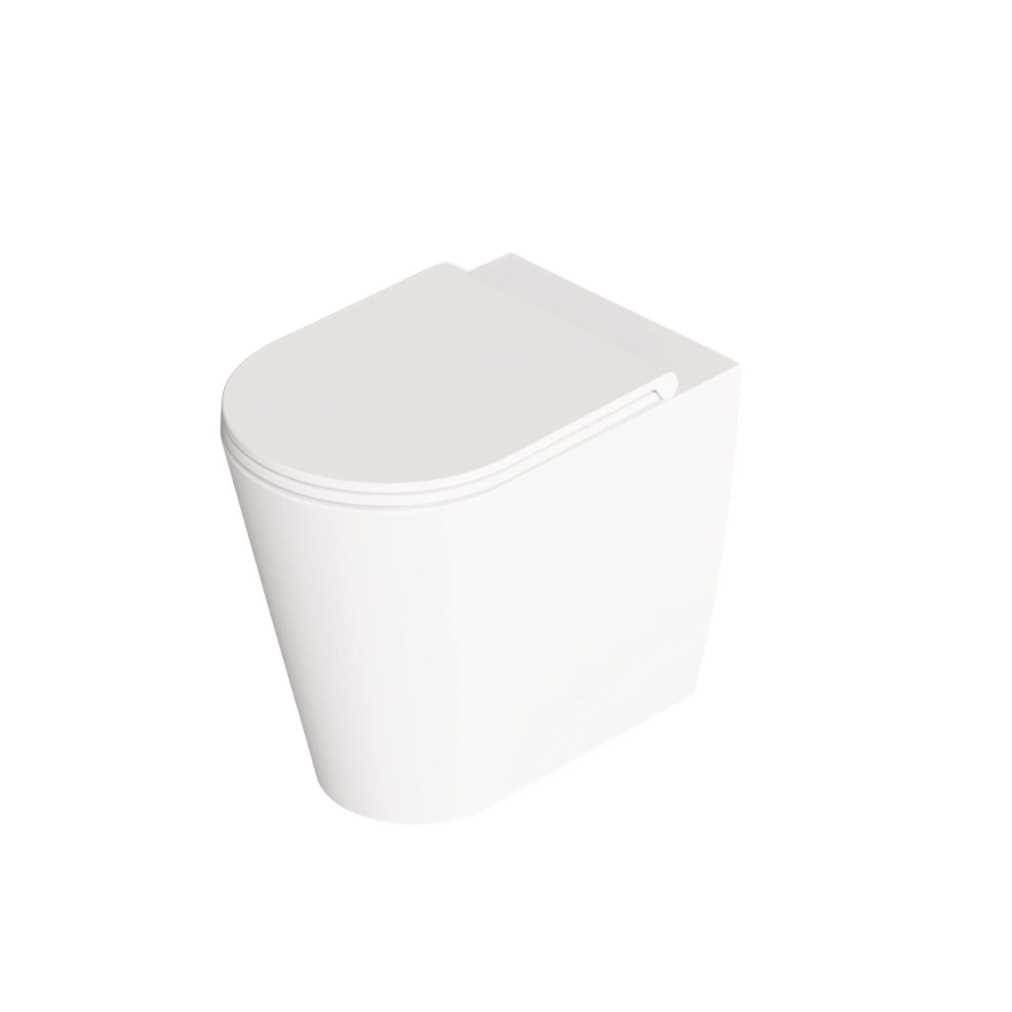 Wc a Terra Senza Brida Alice Ceramica "Hide Round" Bianco Opaco - Dabicasa