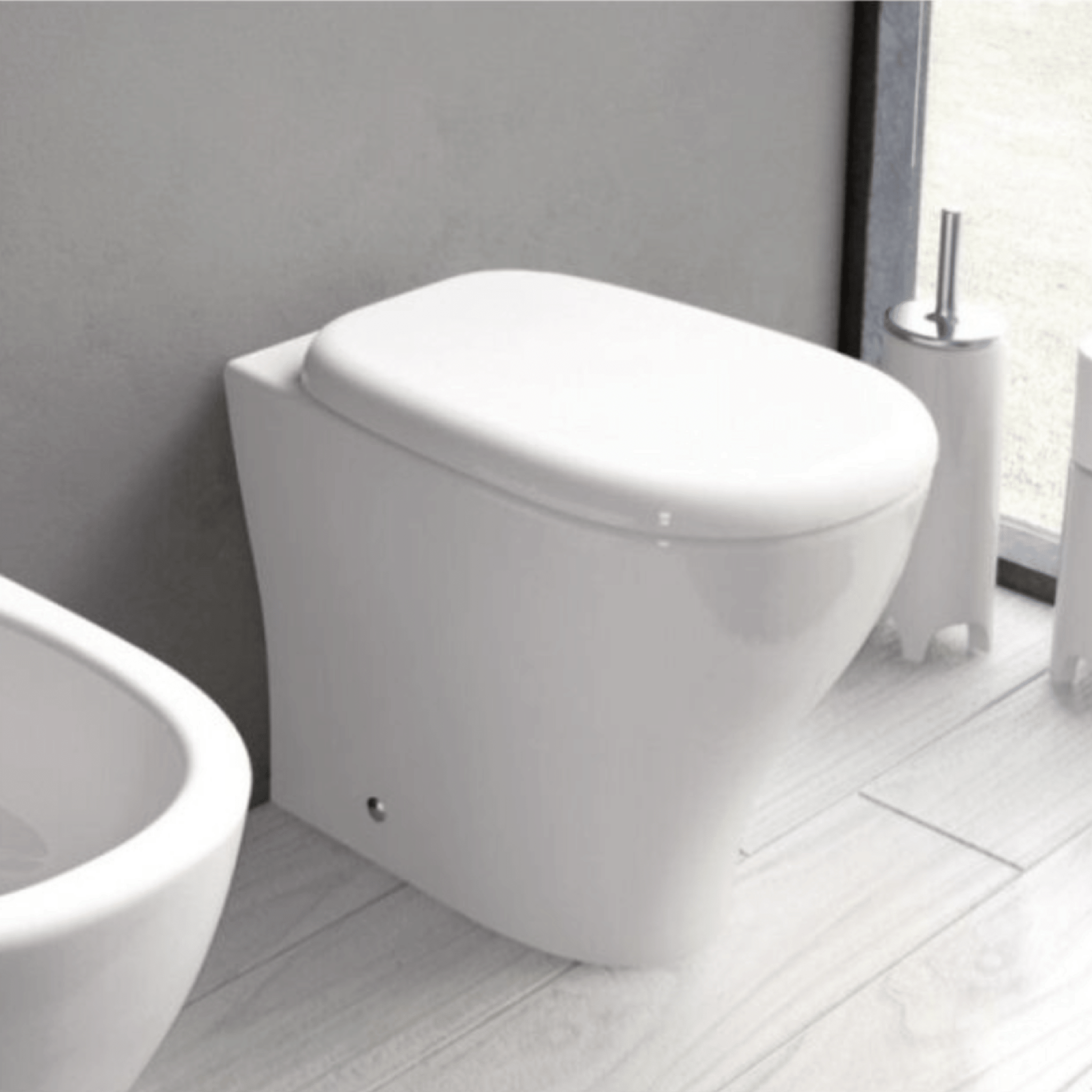 Wc a Terra Senza Brida The ArtCeram "Ten" Bianco Lucido - Dabicasa