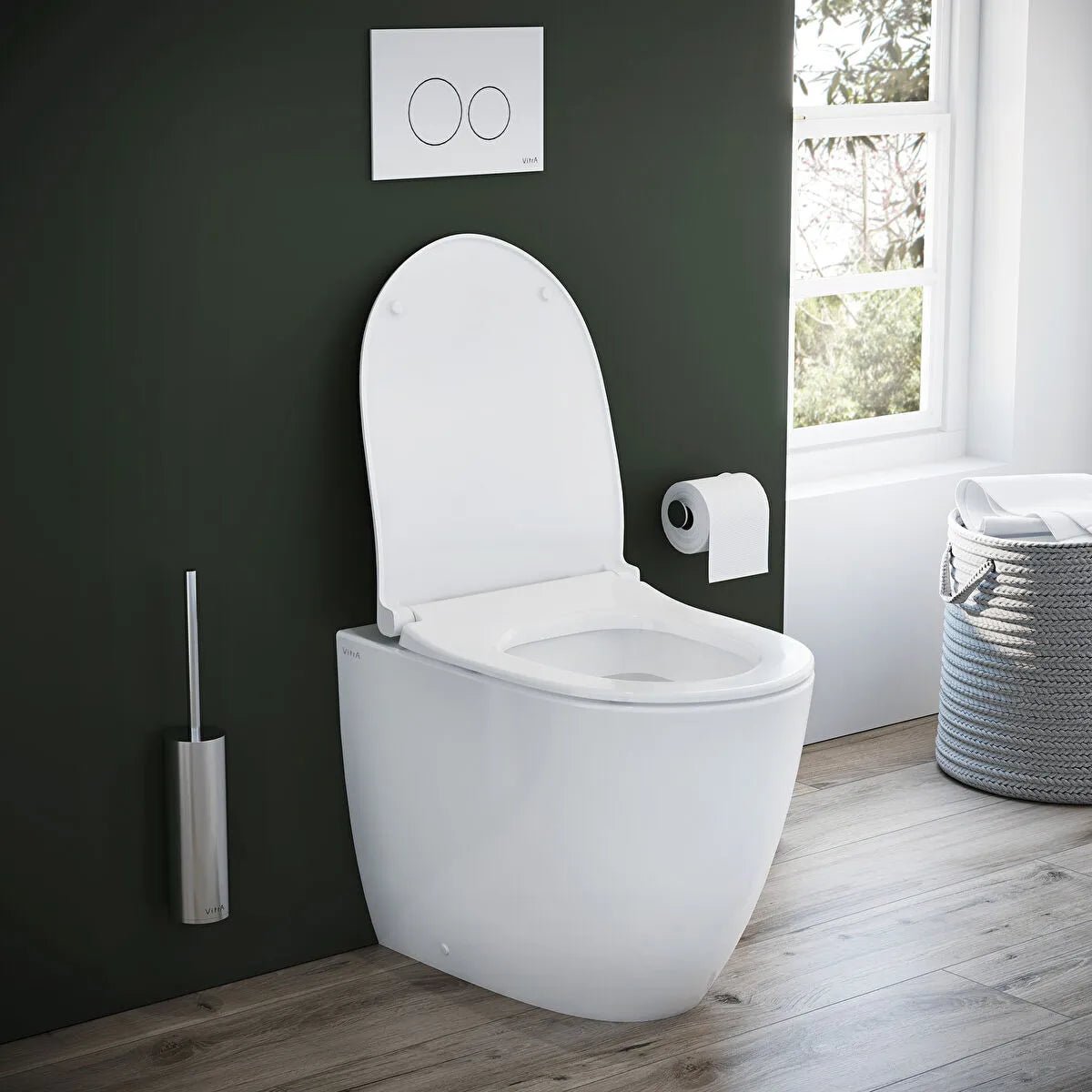 Wc Da Terra Vitra Bianco Lucido "Sento" - Dabicasa