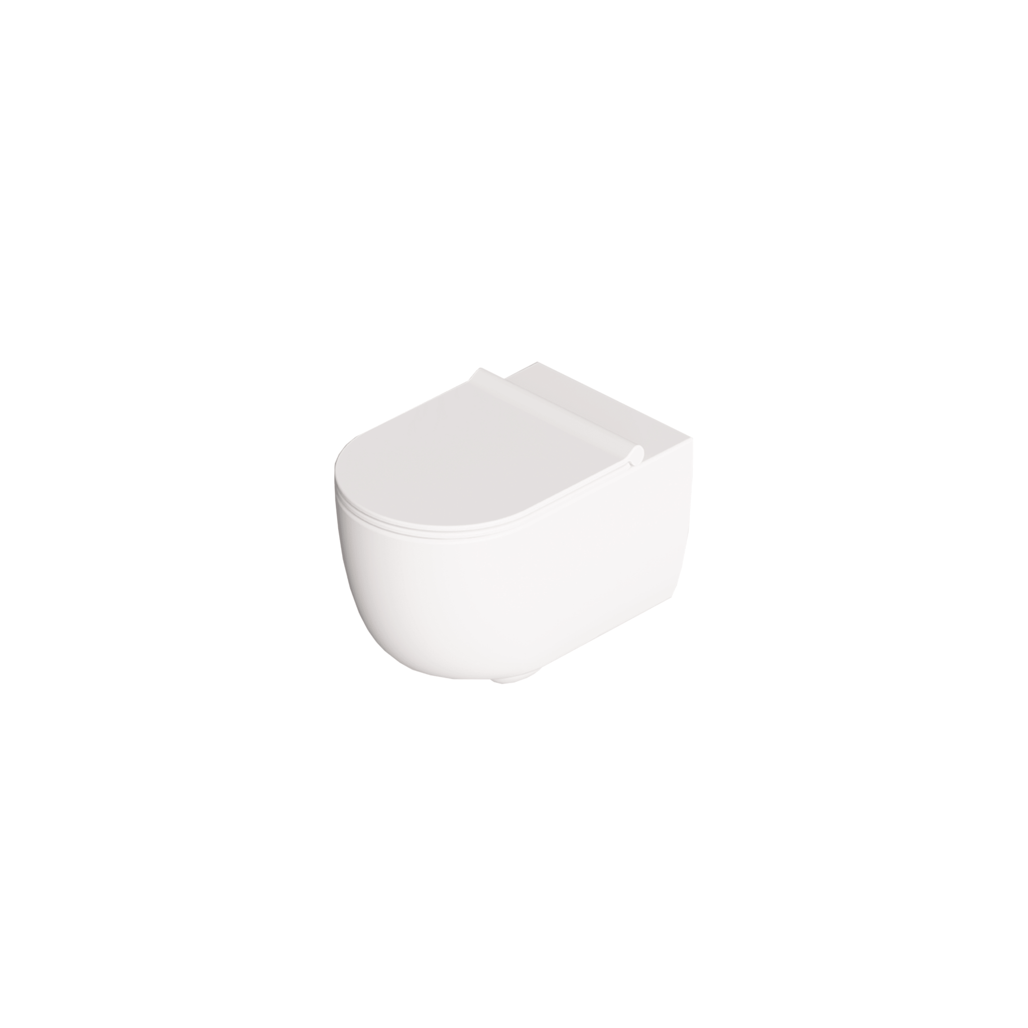 Wc Sospeso Senza Brida Alice Ceramica "Unica 55" Bianco Lucido - Dabicasa