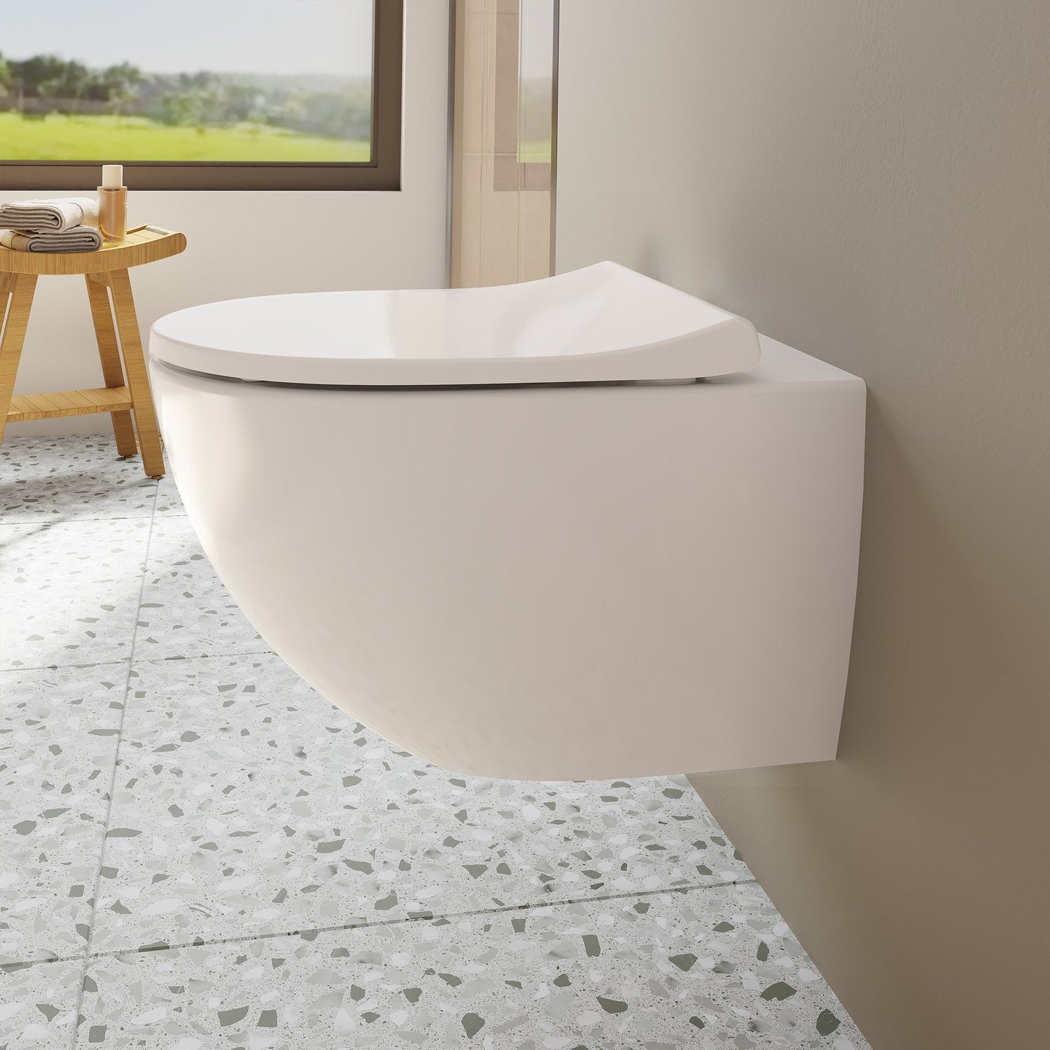 Wc Sospeso Senza Brida Vitra Bianco Opaco "Sento" - Dabicasa