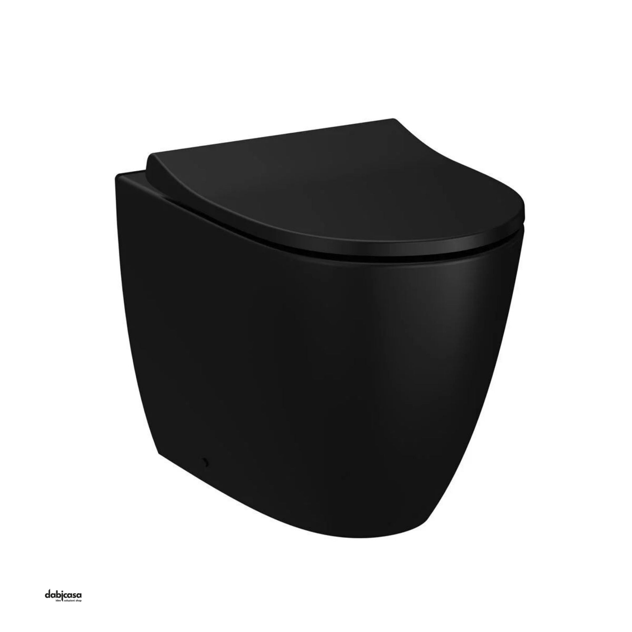 COPPIA BIDET E WC IN CERAMICA NERO OPACO