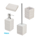 Accessori d'appoggio  "Brik" Set 4 pezzi Colore Bianco freeshipping - Dabicasa