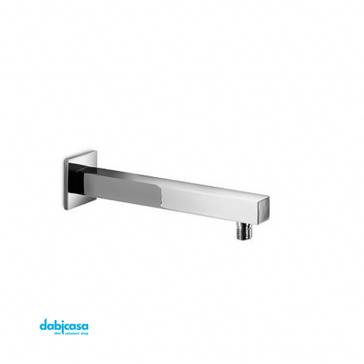 Braccio Doccia Quadrato Da 30cm Con Rosone Quadrato Cromo freeshipping - Dabicasa