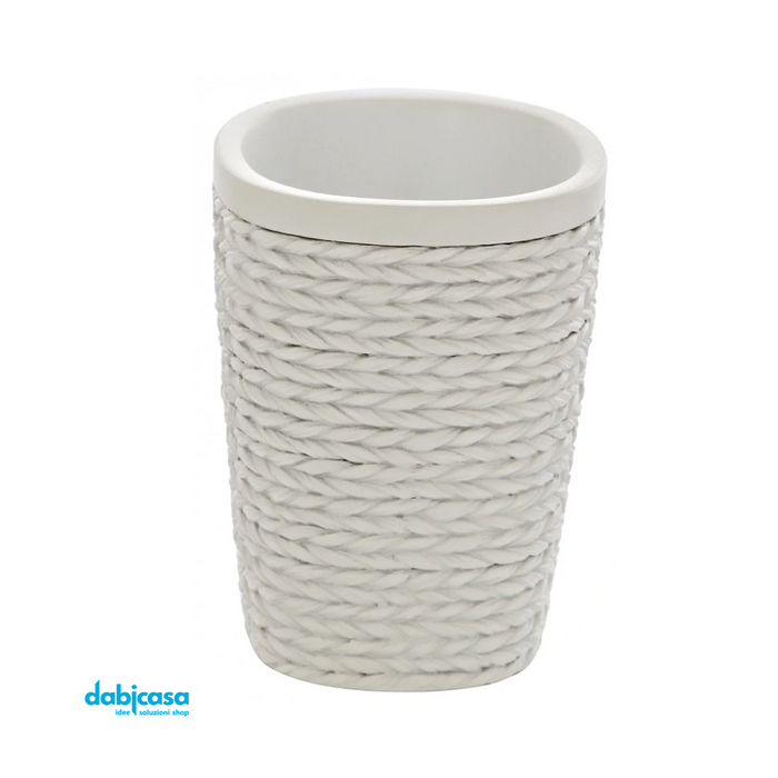 Accessori d'appoggio "Roll"  set 4 pezzi colore  bianco freeshipping - Dabicasa